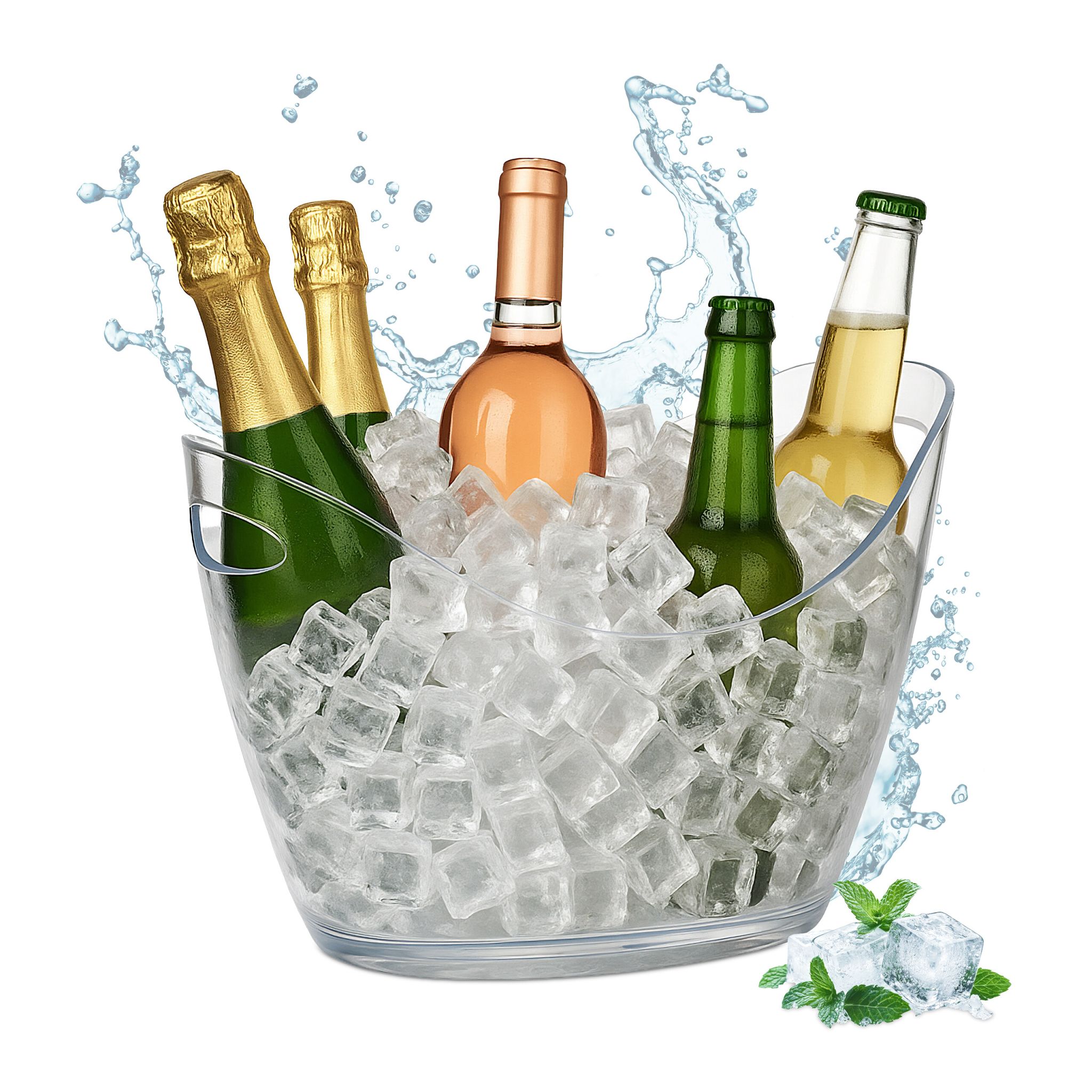 Getränkekühler 6L für Party Transparent