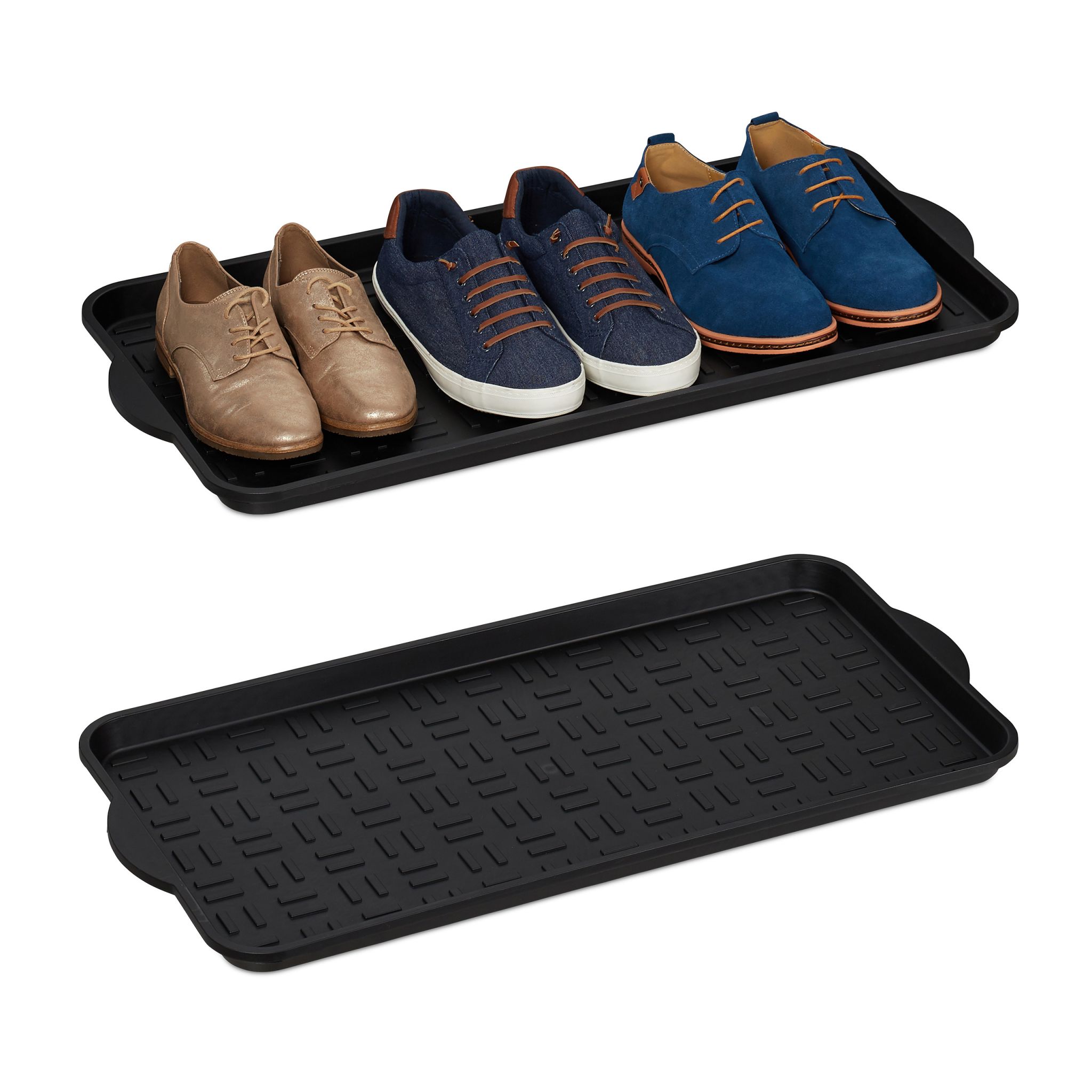 XL Schuhablage 2er-Set Schwarz