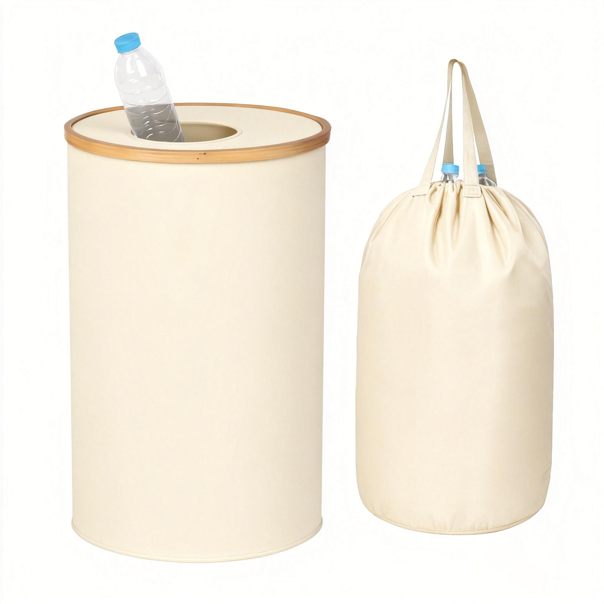 Pfandflaschen Sammelbehälter 100l Beige-Hellbraun