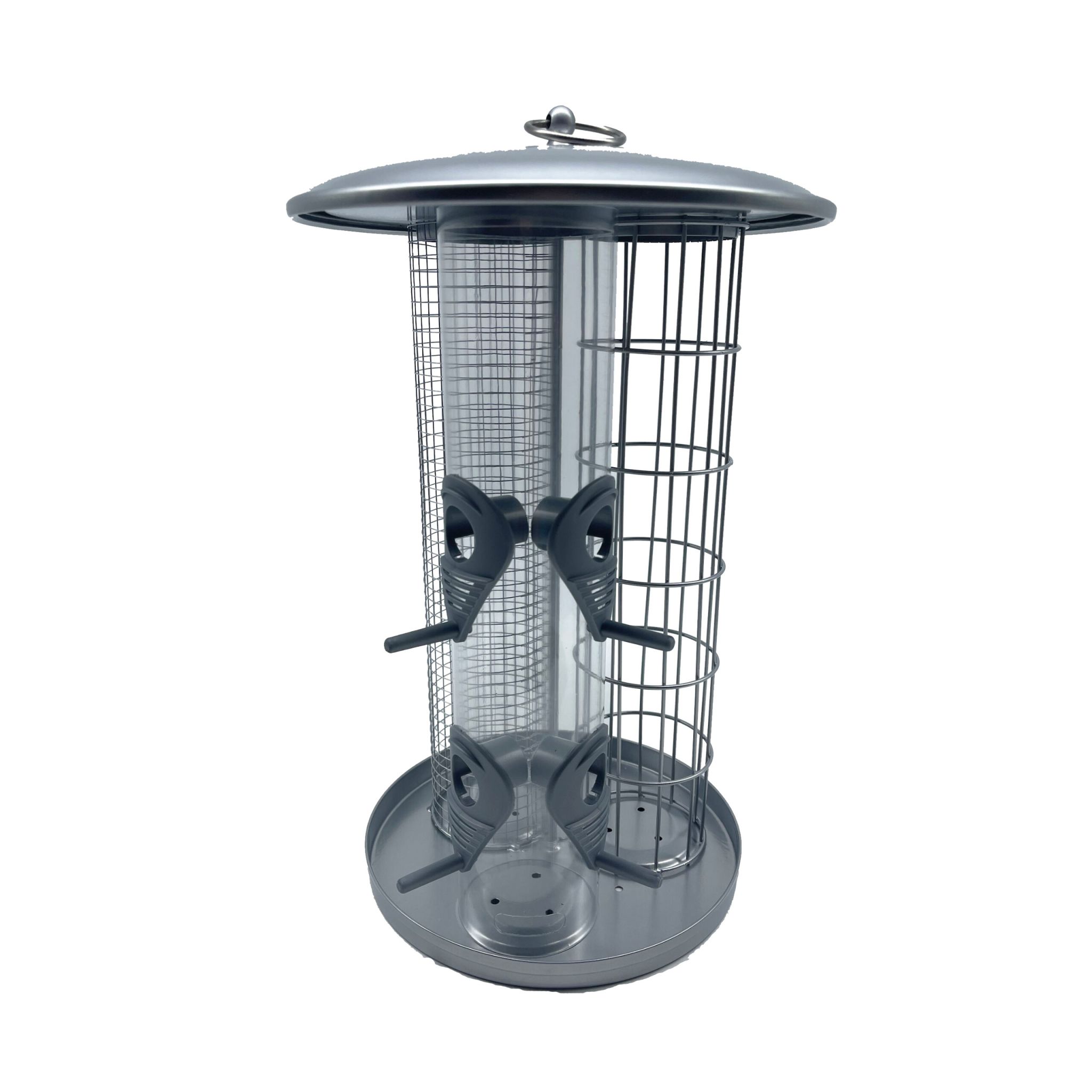3-in-1 Vogelfutterstation Silber