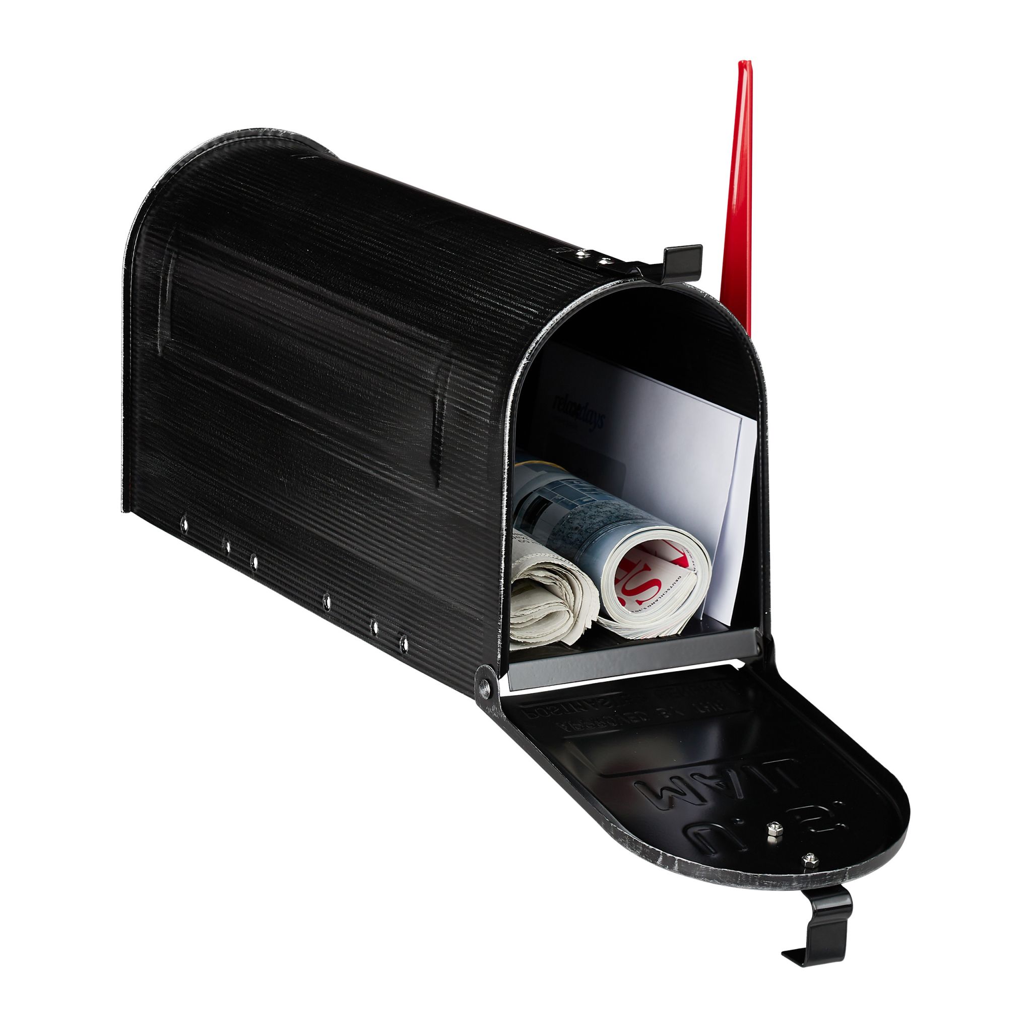 US Briefkasten vintage black Rot-Schwarz