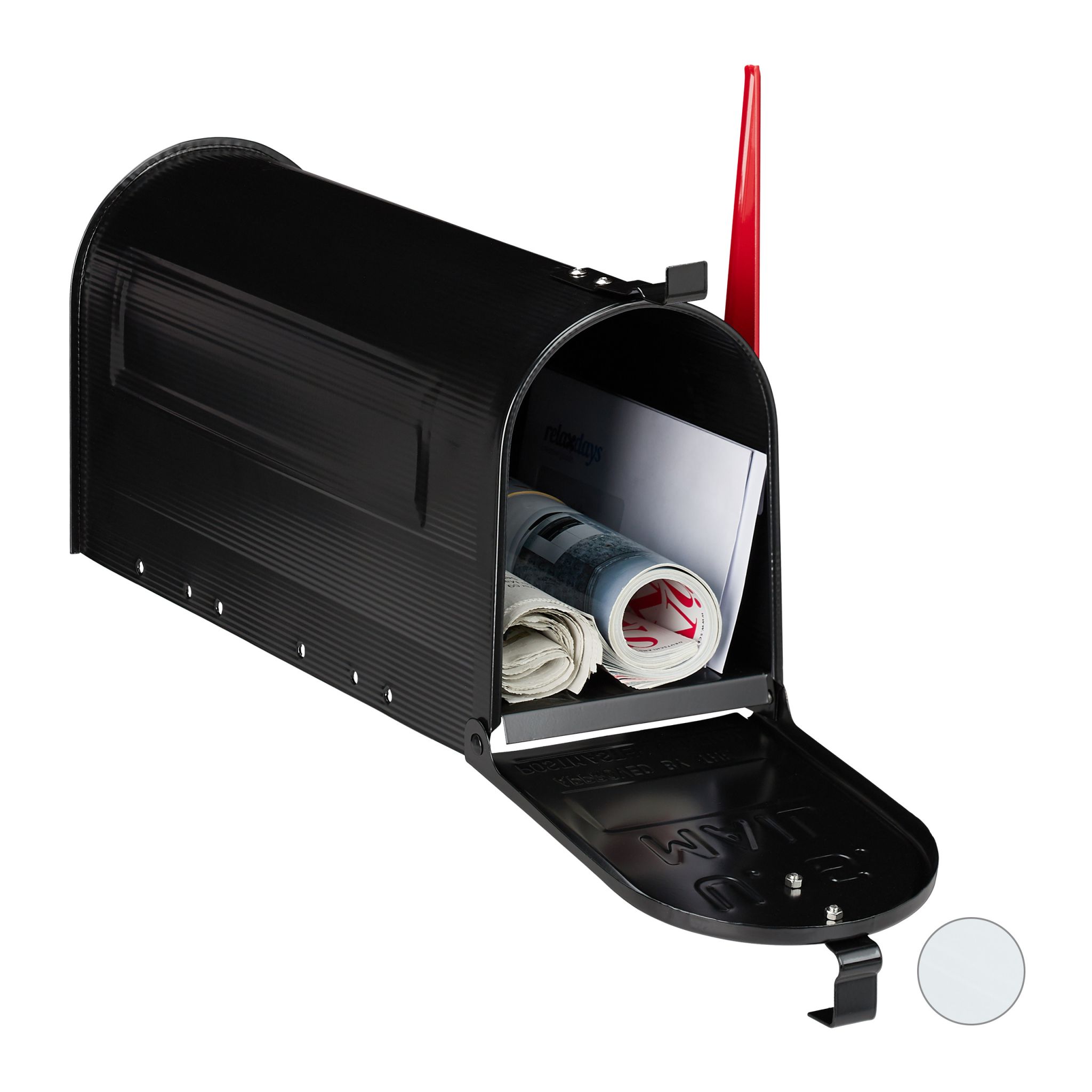 US Mailbox Postkasten Rot-Schwarz