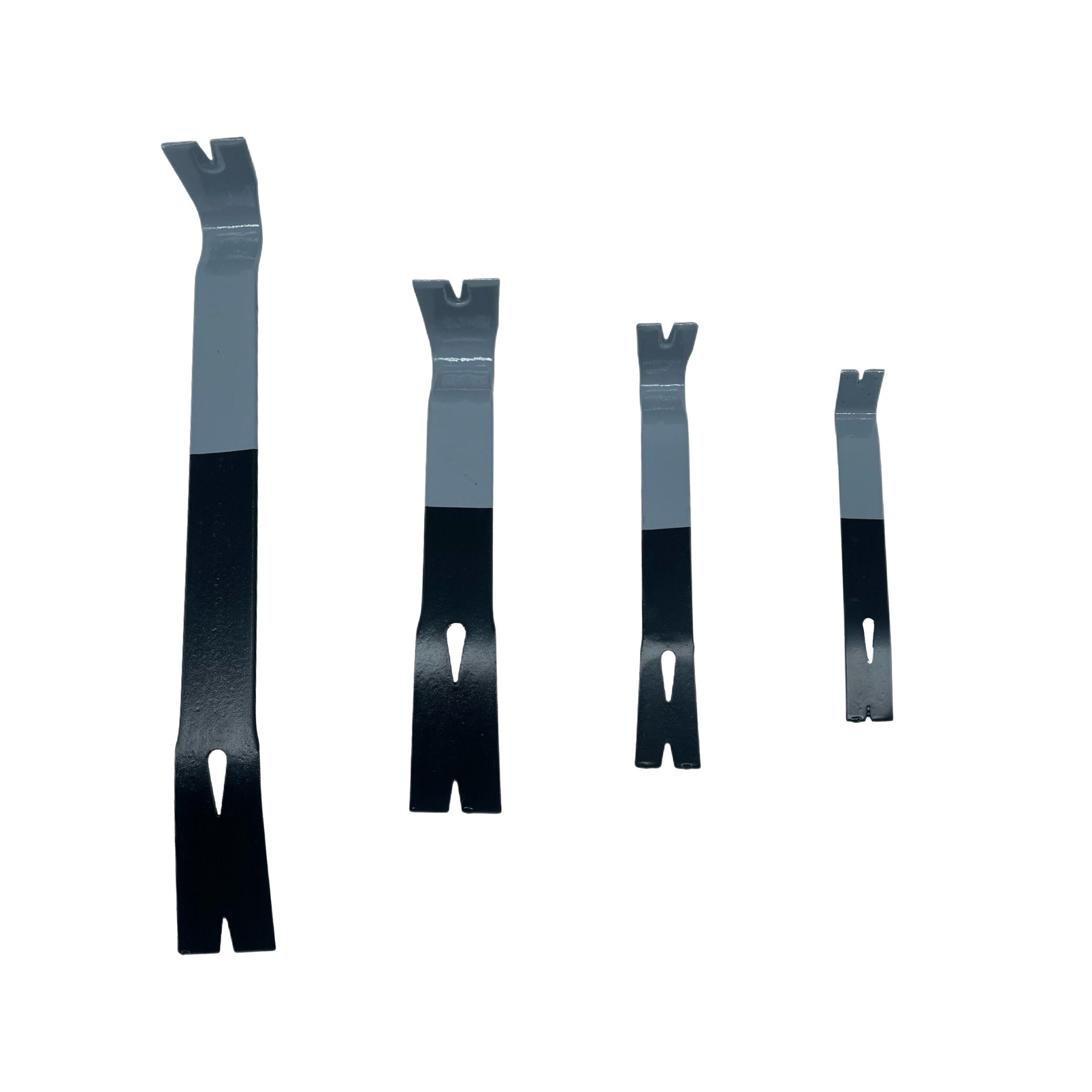 Brecheisen 4-tlg. Set flach Schwarz-Grau