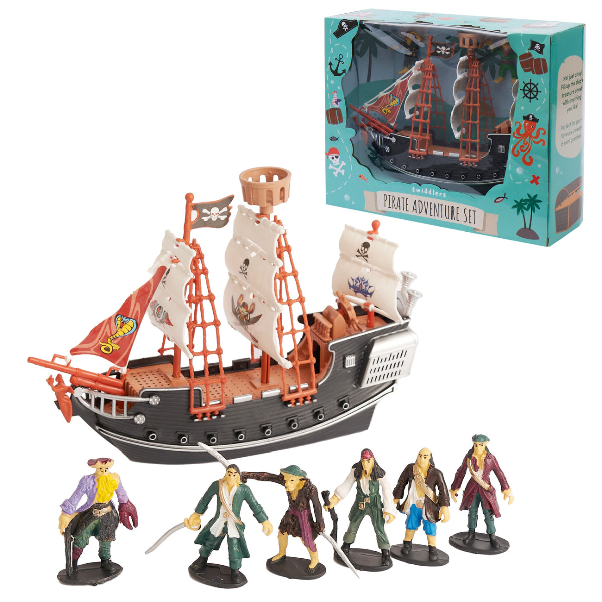 Piratenschiff 7-teilig