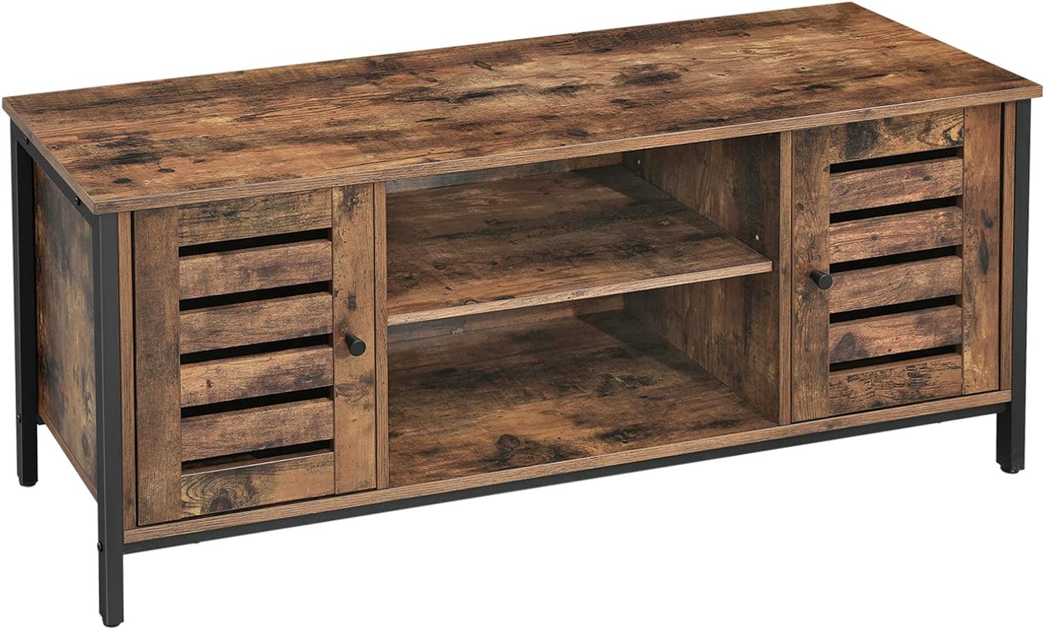 TV Schrank Industrie Design Vintagebraun Schwarz
