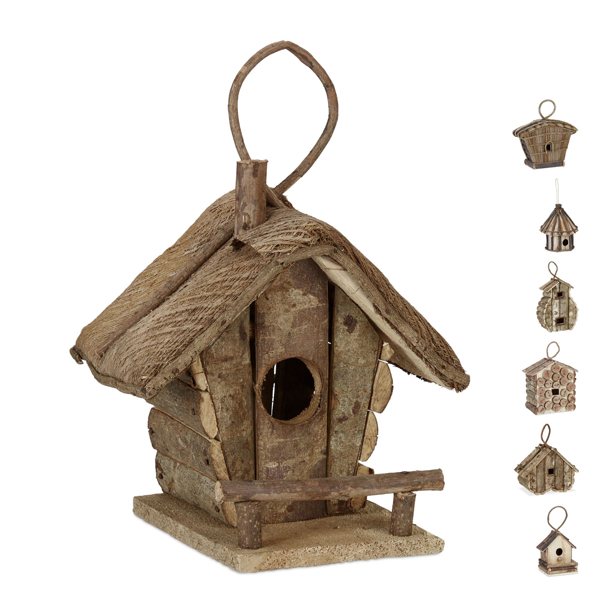 Deko Vogelhaus in verschiedenen Designs Braun