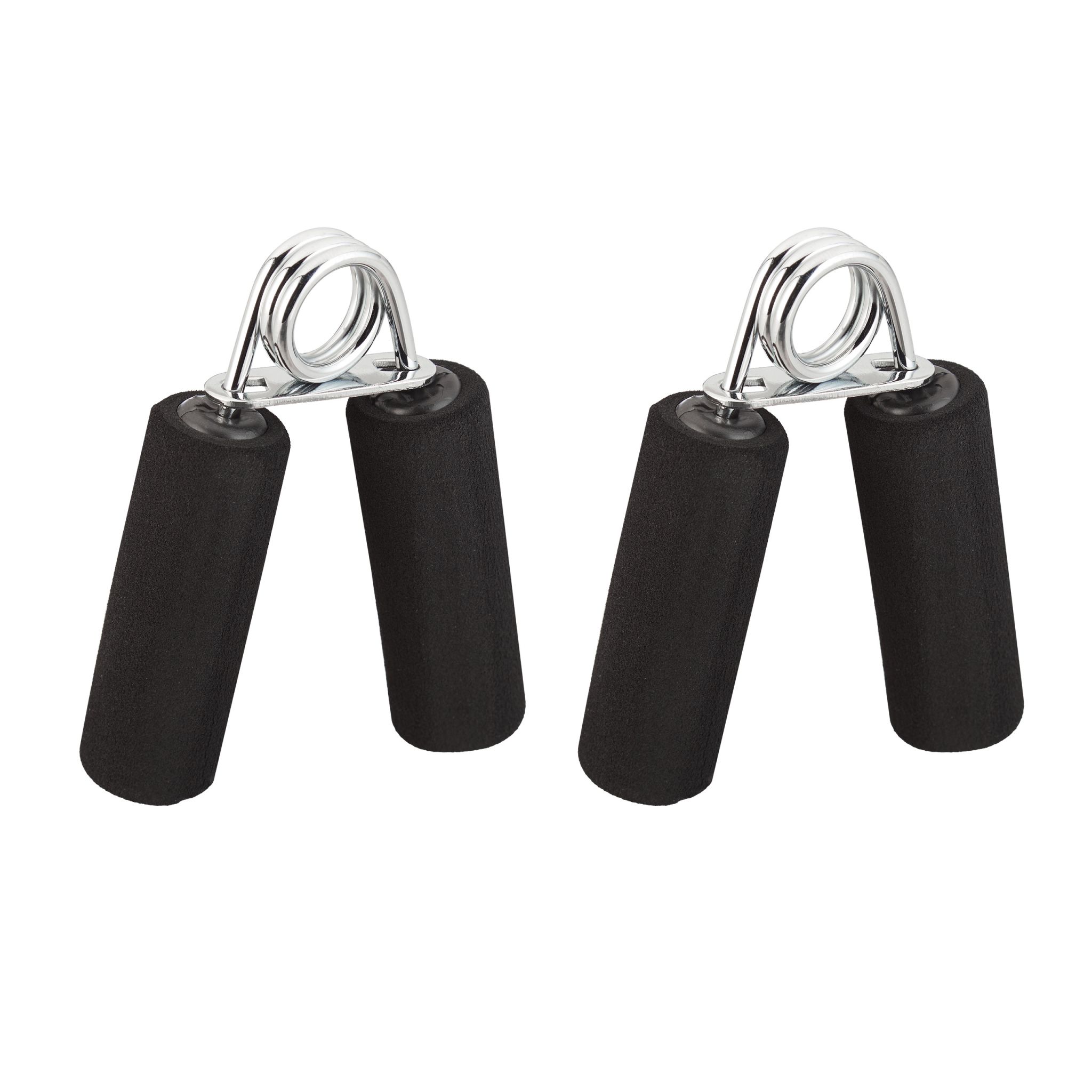 Fingertrainer 2er-Set Schwarz-Silber