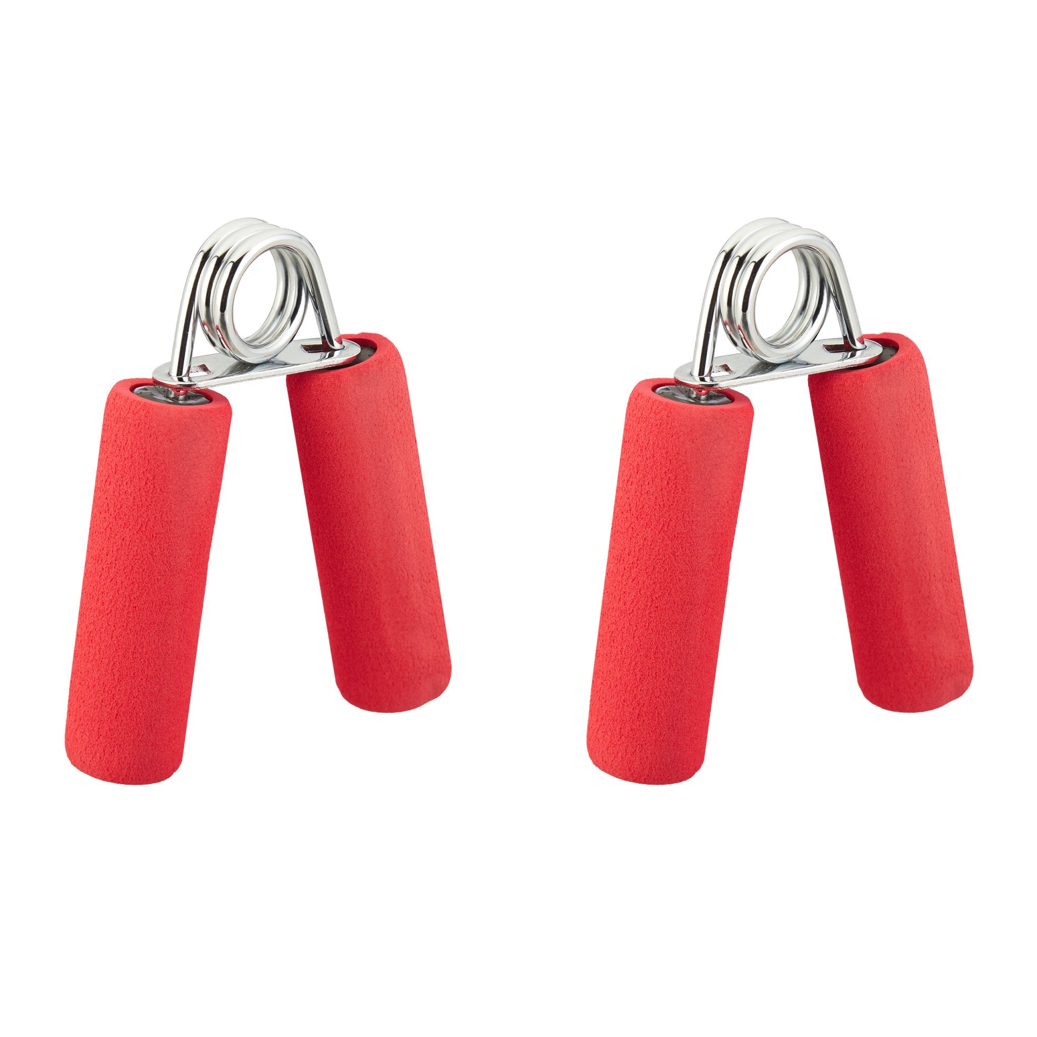 Fingertrainer 2er-Set Rot-Silber