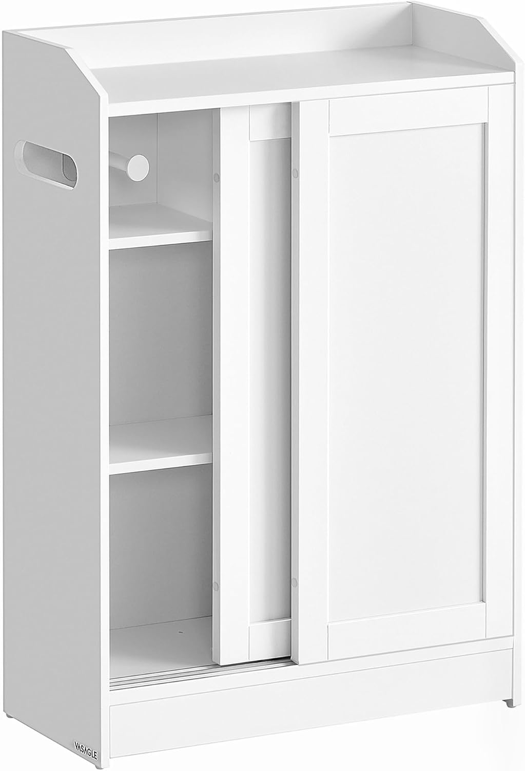 Badezimmerschrank mit Schiebetüren wolkenweiss