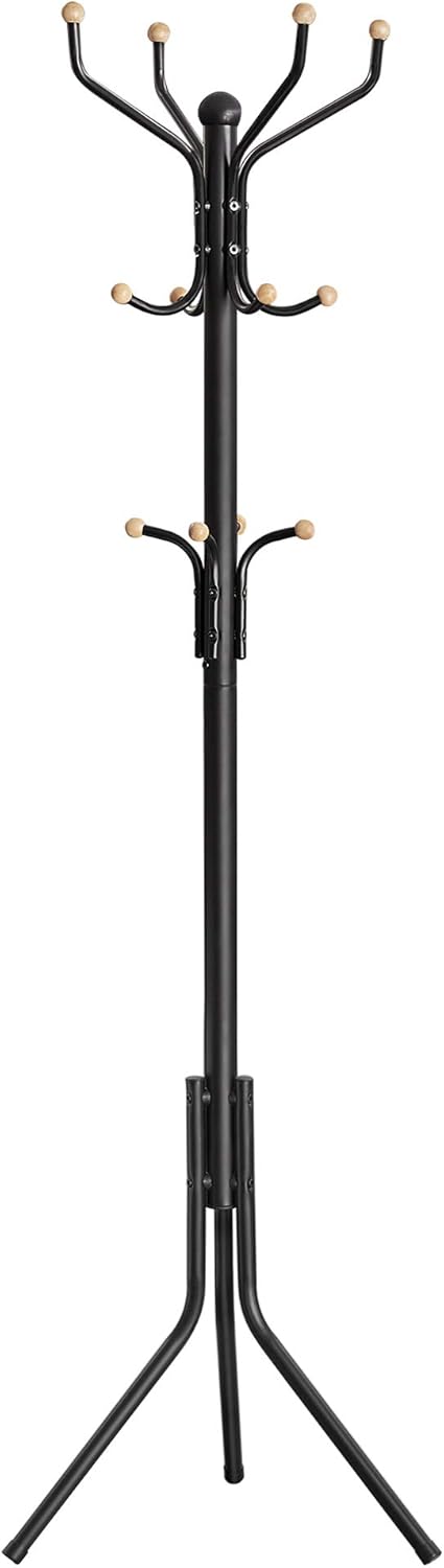 Garderobenständer Metall stabil 182 cm schwarz