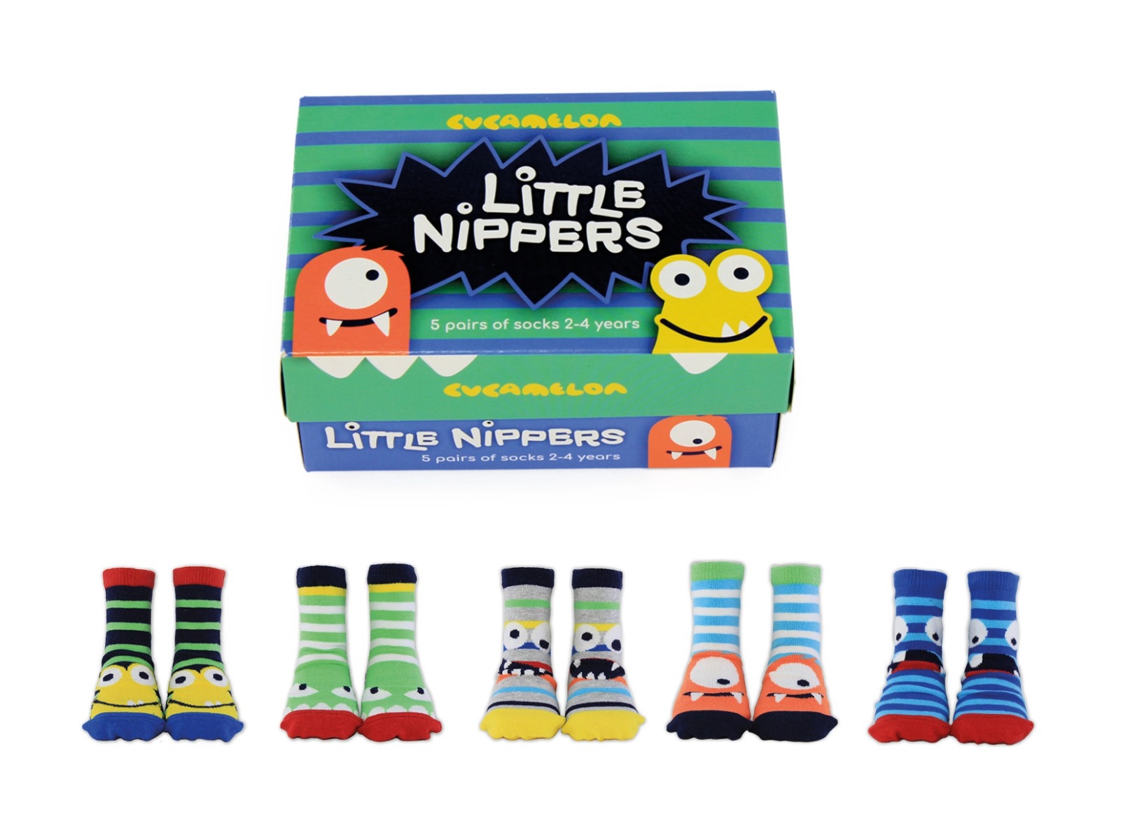 Kinder Socken LITTLE NIPPERS 2-4 Jahre 5er-Set
