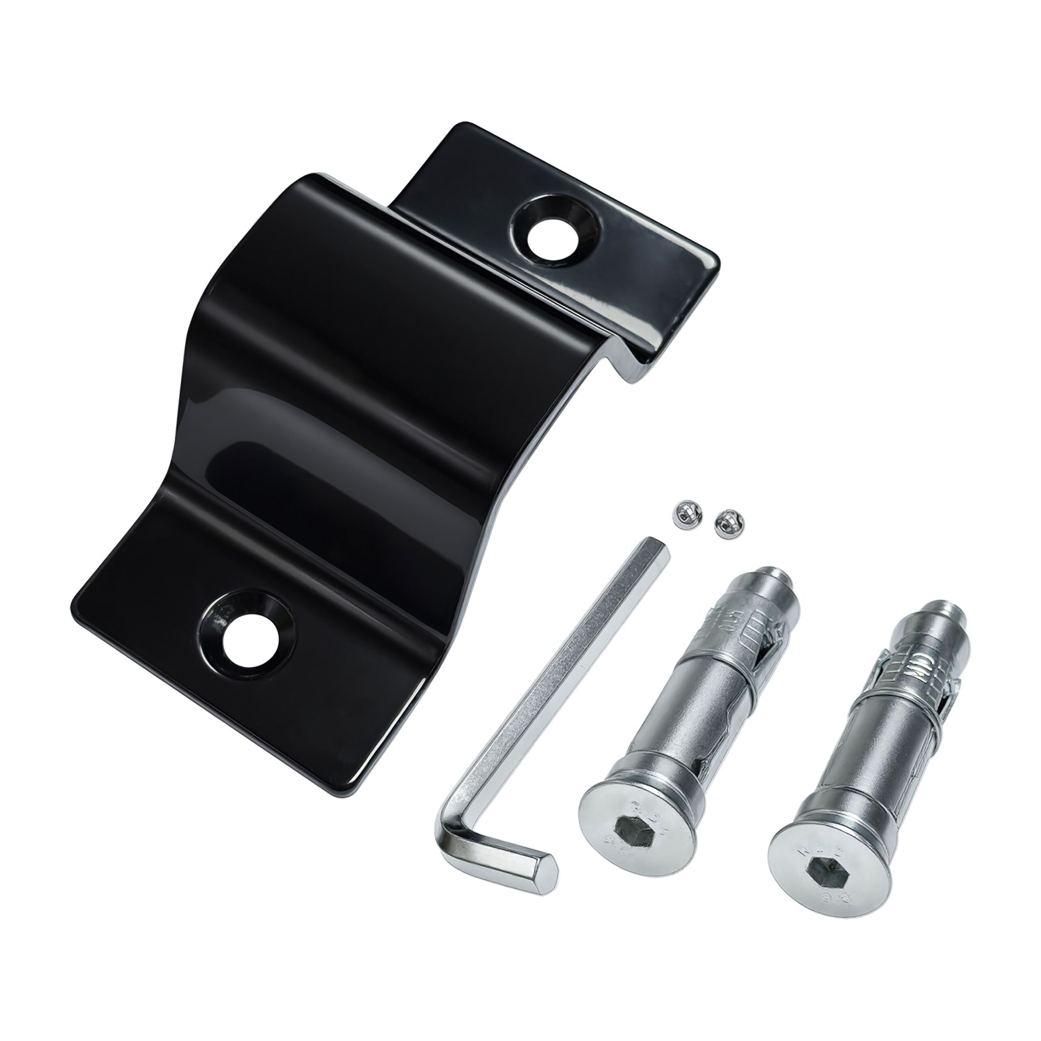 Wand- und Bodenanker Fahrrad & Motorrad Schwarz