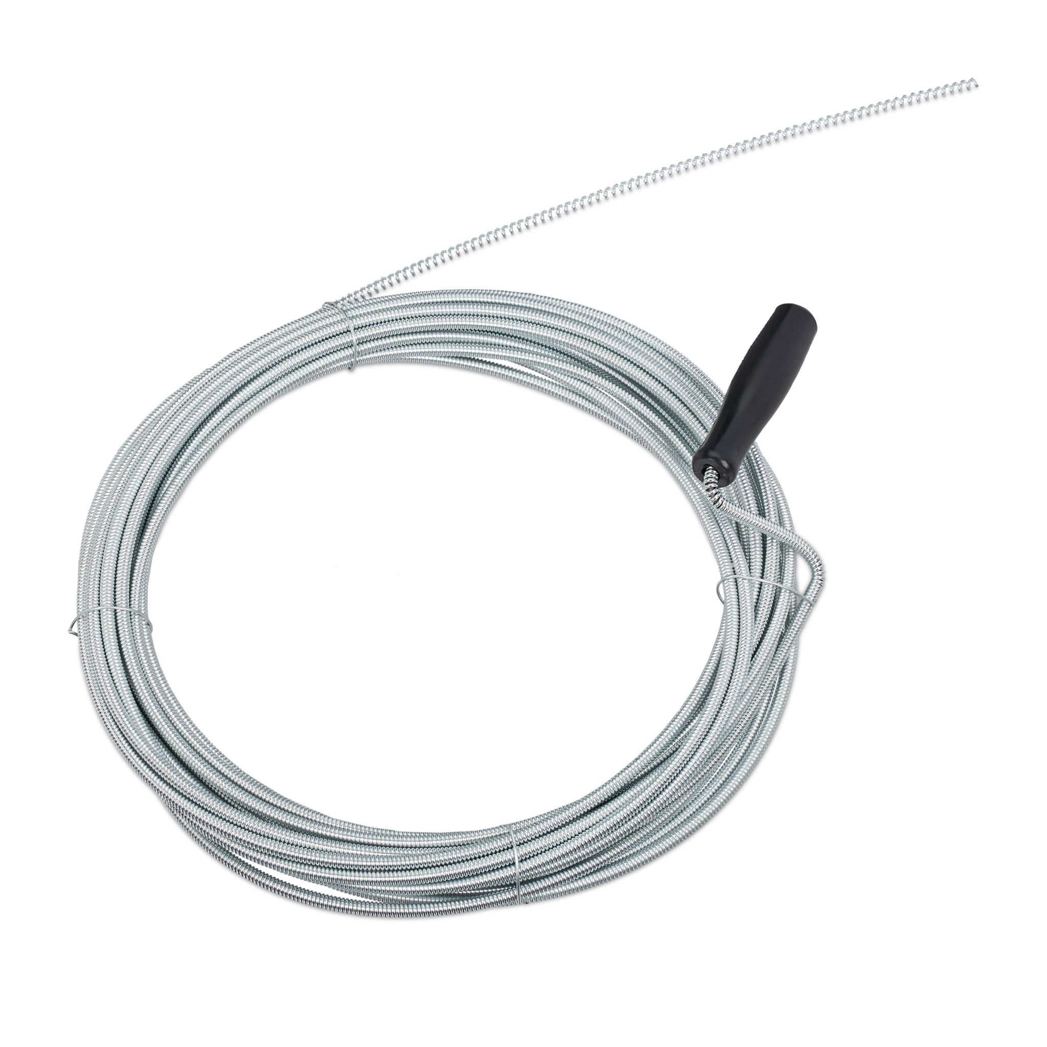 Rohrreinigungsspirale 10m Schwarz-Silber