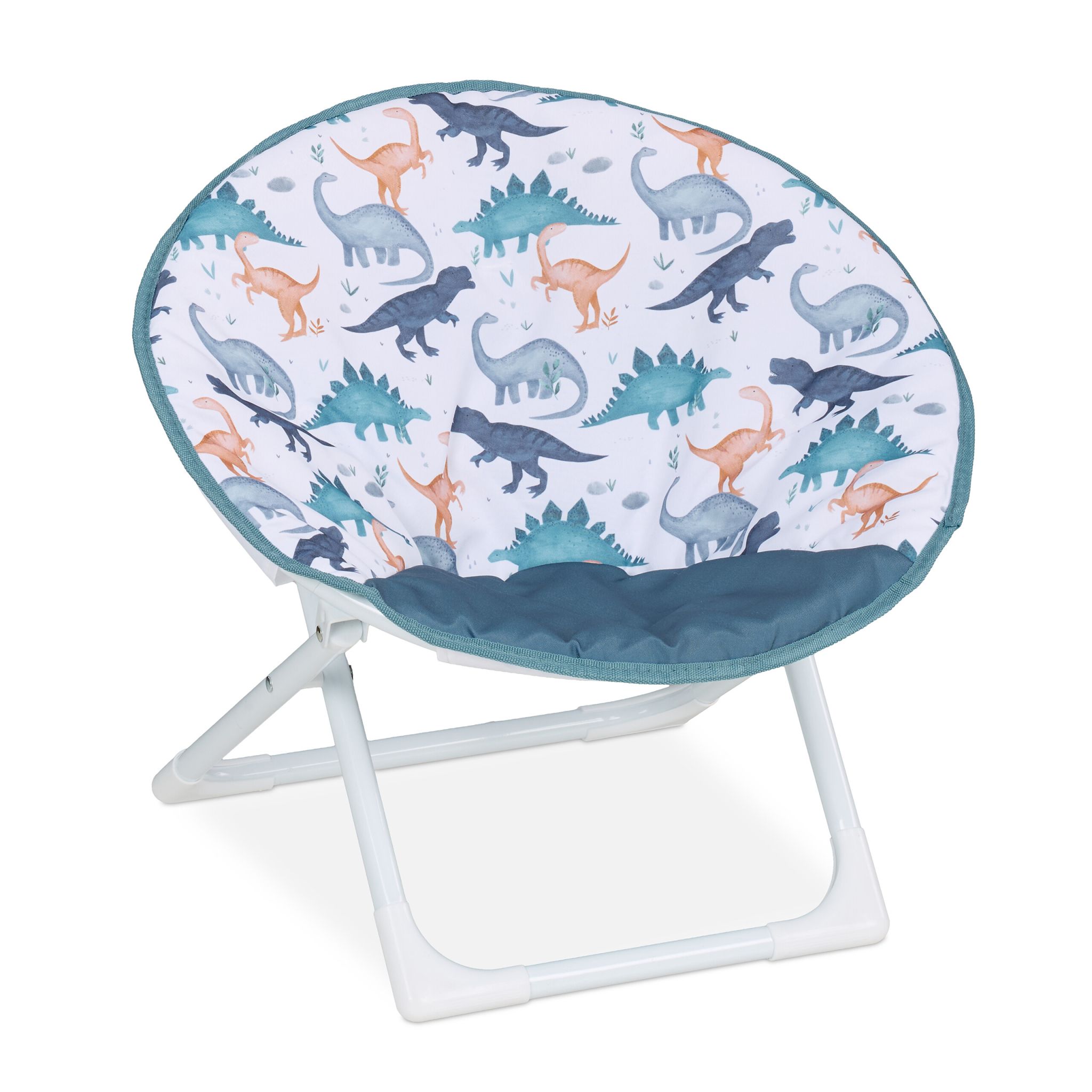 Faltbarer Moonchair für Kinder Weiss-Blau-Braun