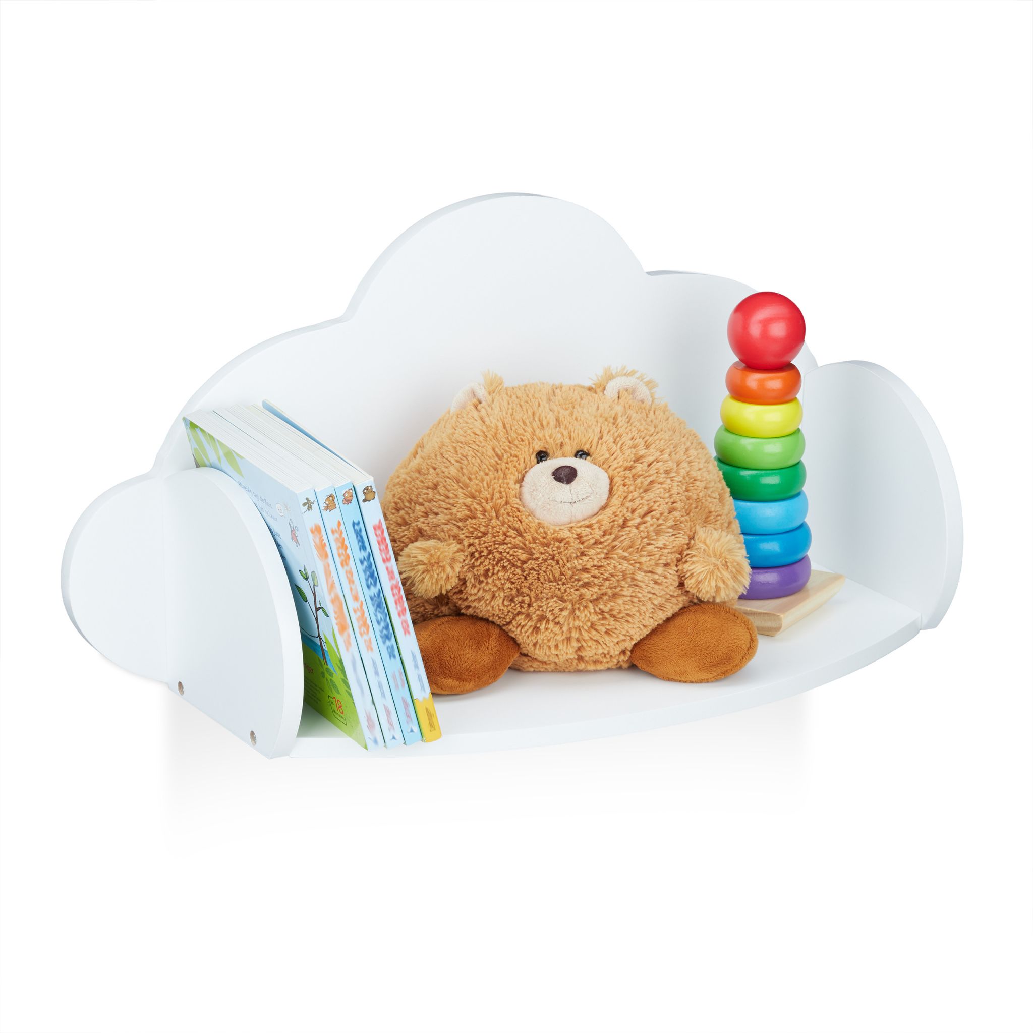 Wandregal Wolke Kinderzimmer Weiss