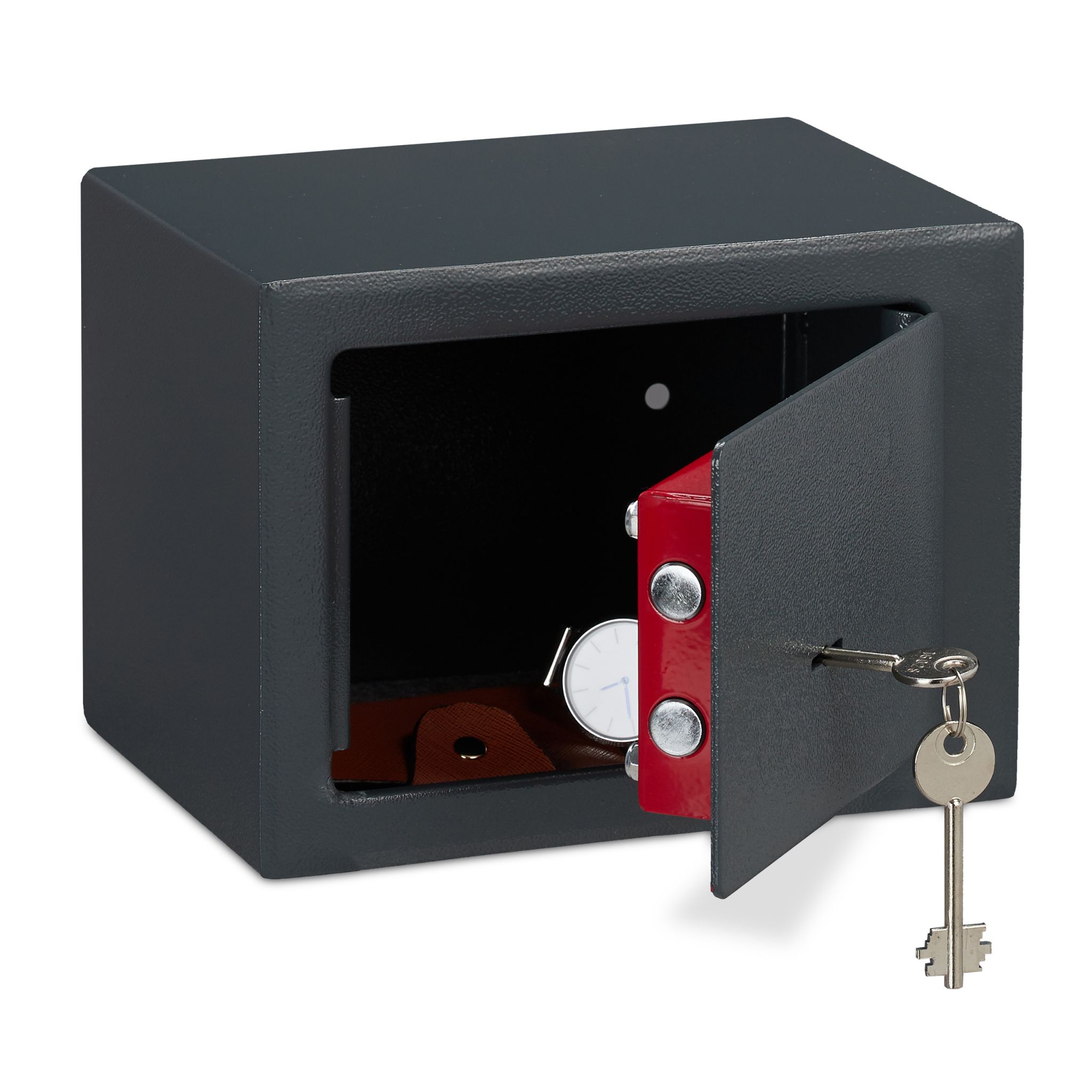 Möbeltresor mit Schlüssel Anthrazit