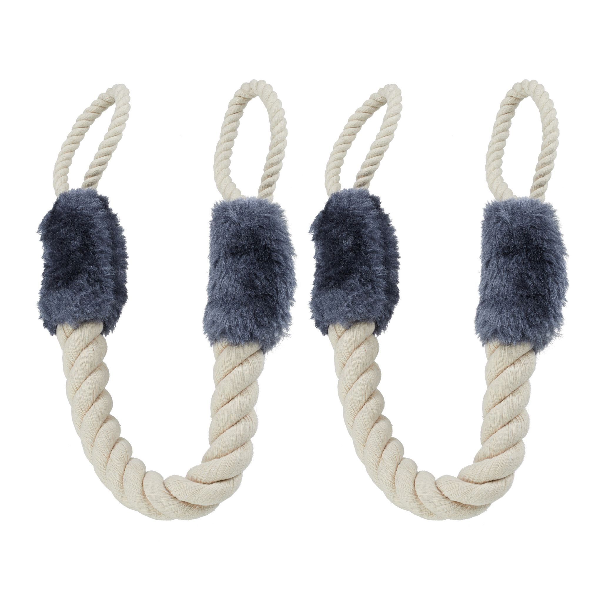 Türkordel Klemmschutz 2er-Set Creme-Grau