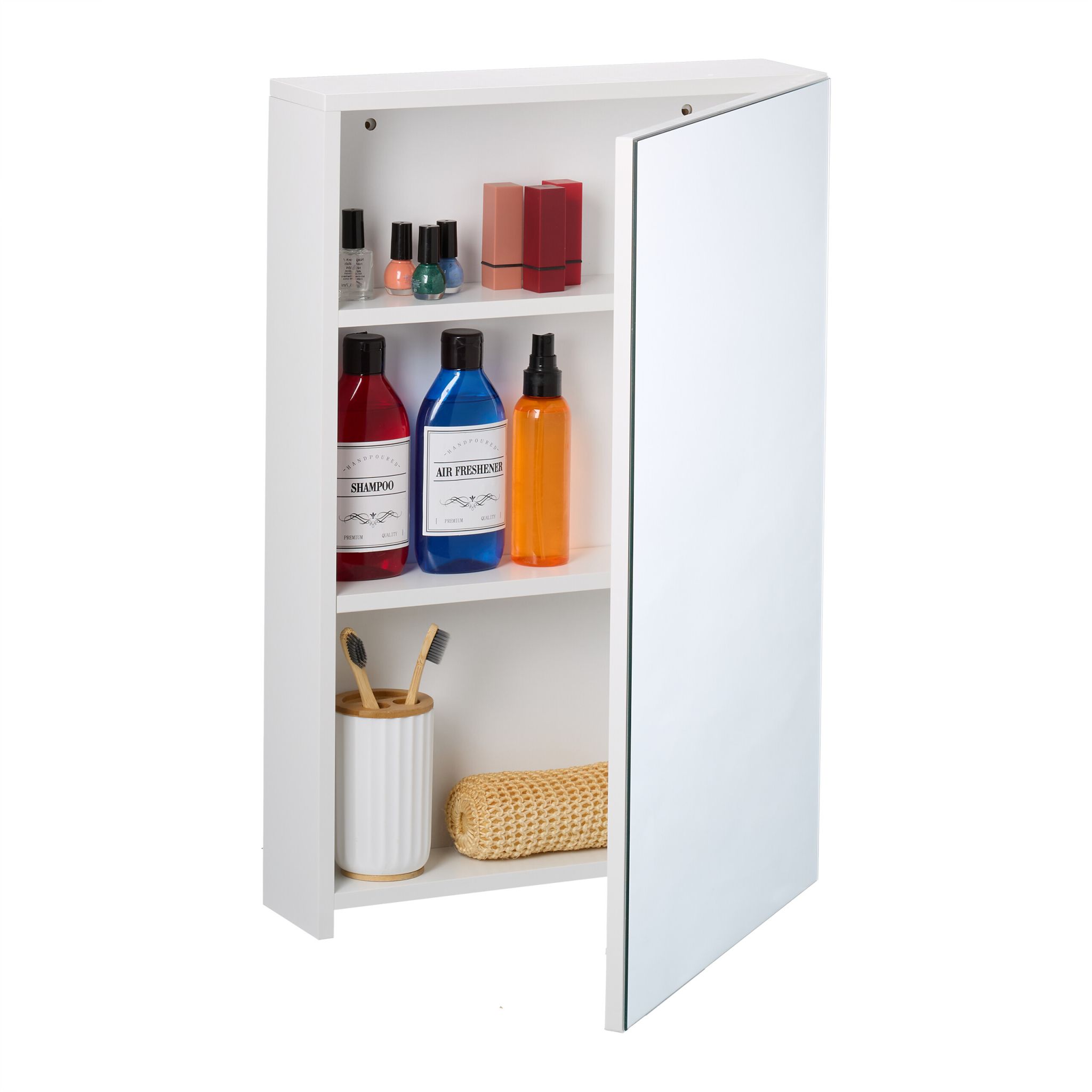 Spiegelschrank für das Bad Weiss-Silber