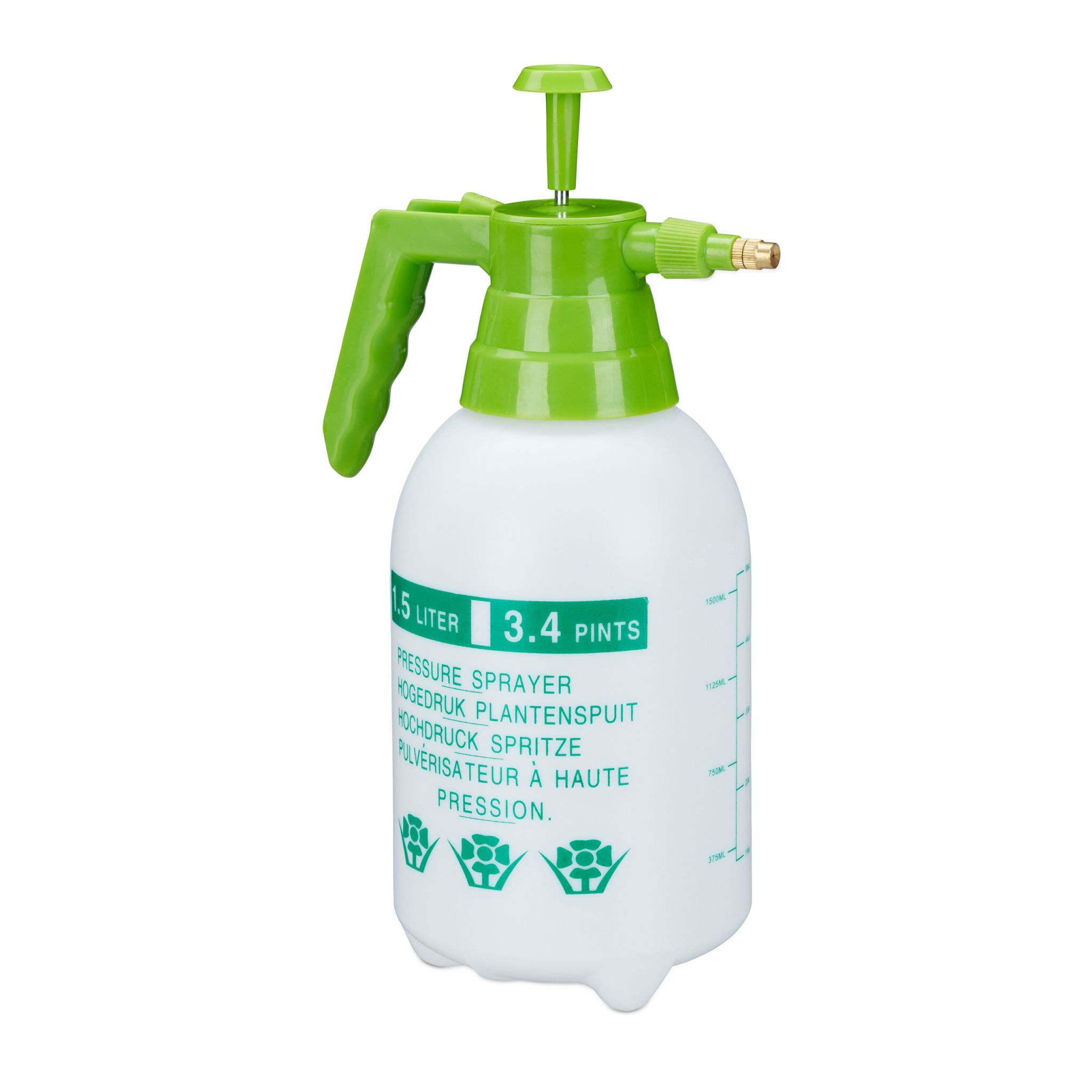 Drucksprüher 1,5 Liter Weiss-Grün