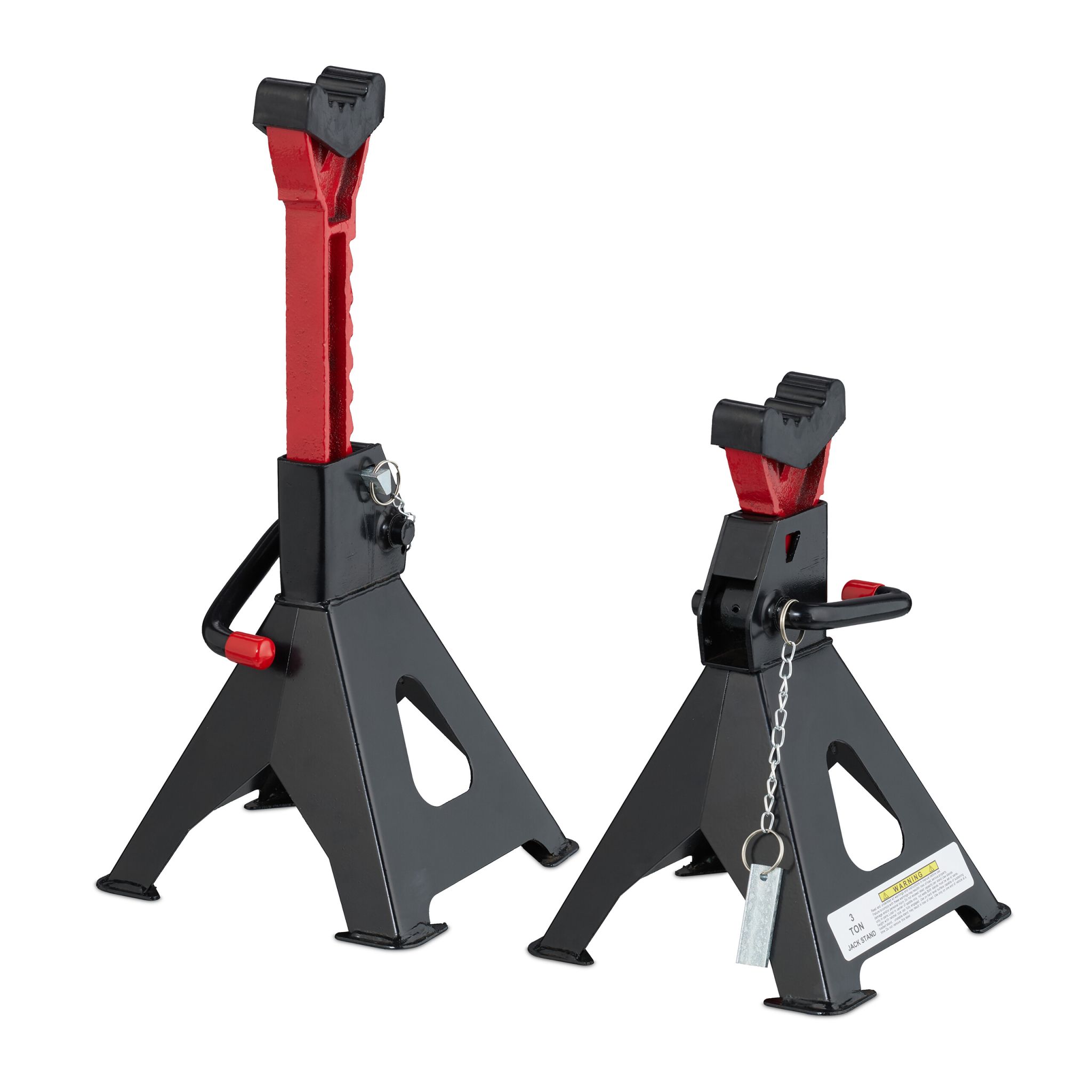 Unterstellbock 2er-Set 3 Tonnen Rot-Schwarz
