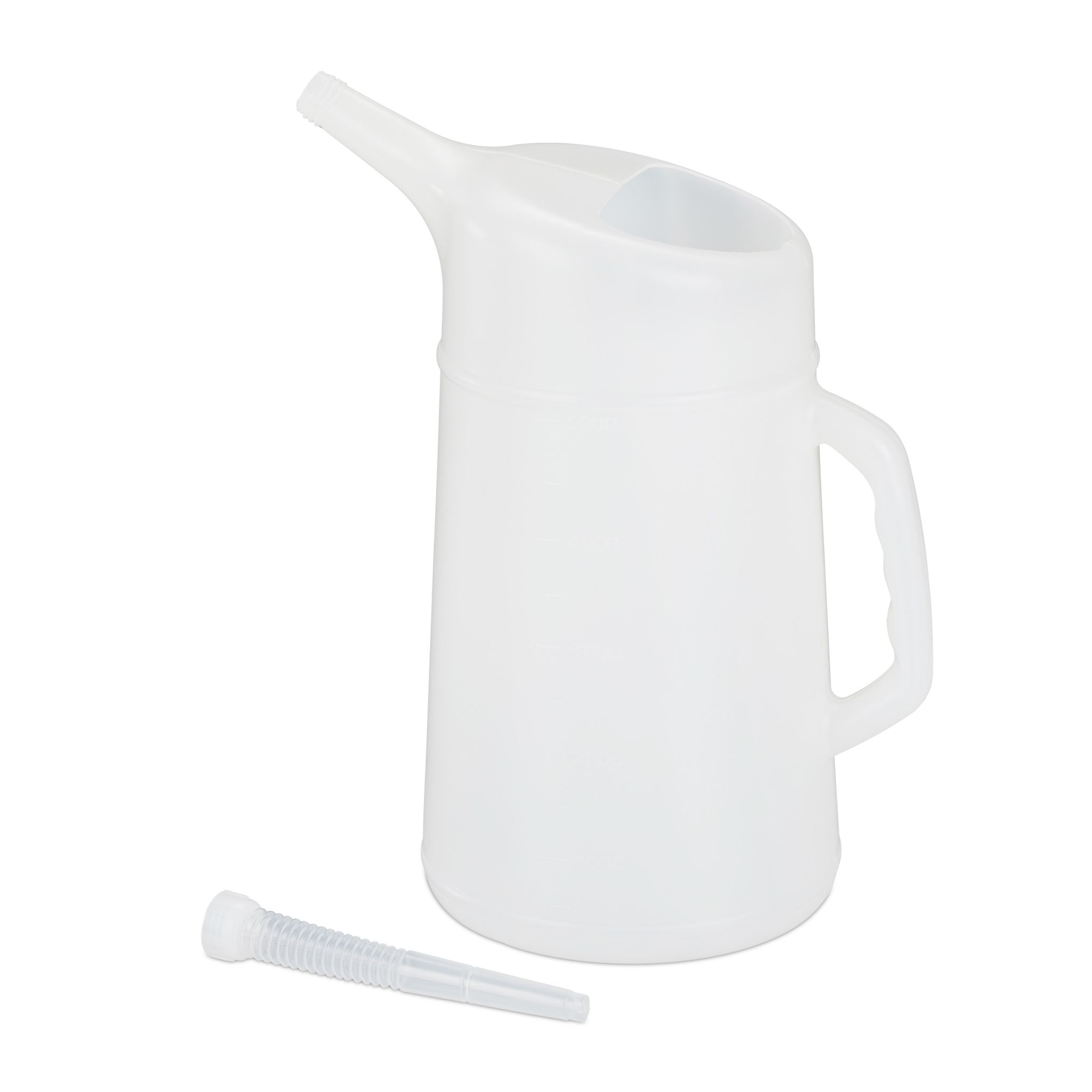Ölkanne mit Einfüllstutzen Weiss
