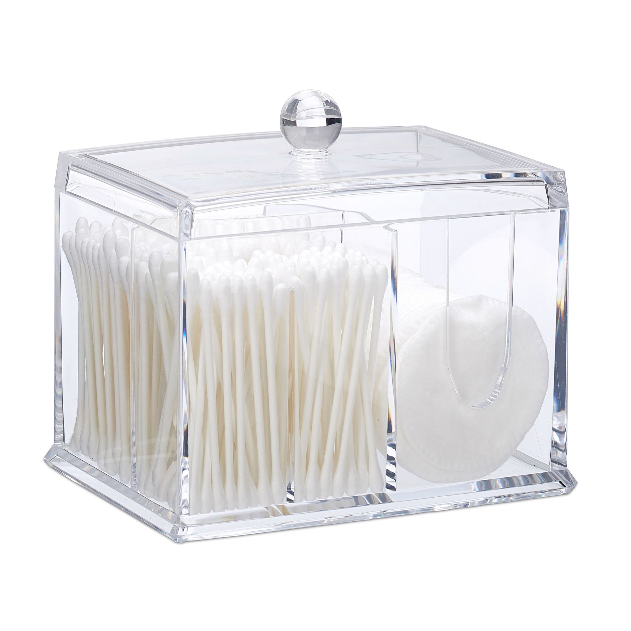 Wattestäbchen Aufbewahrung Transparent
