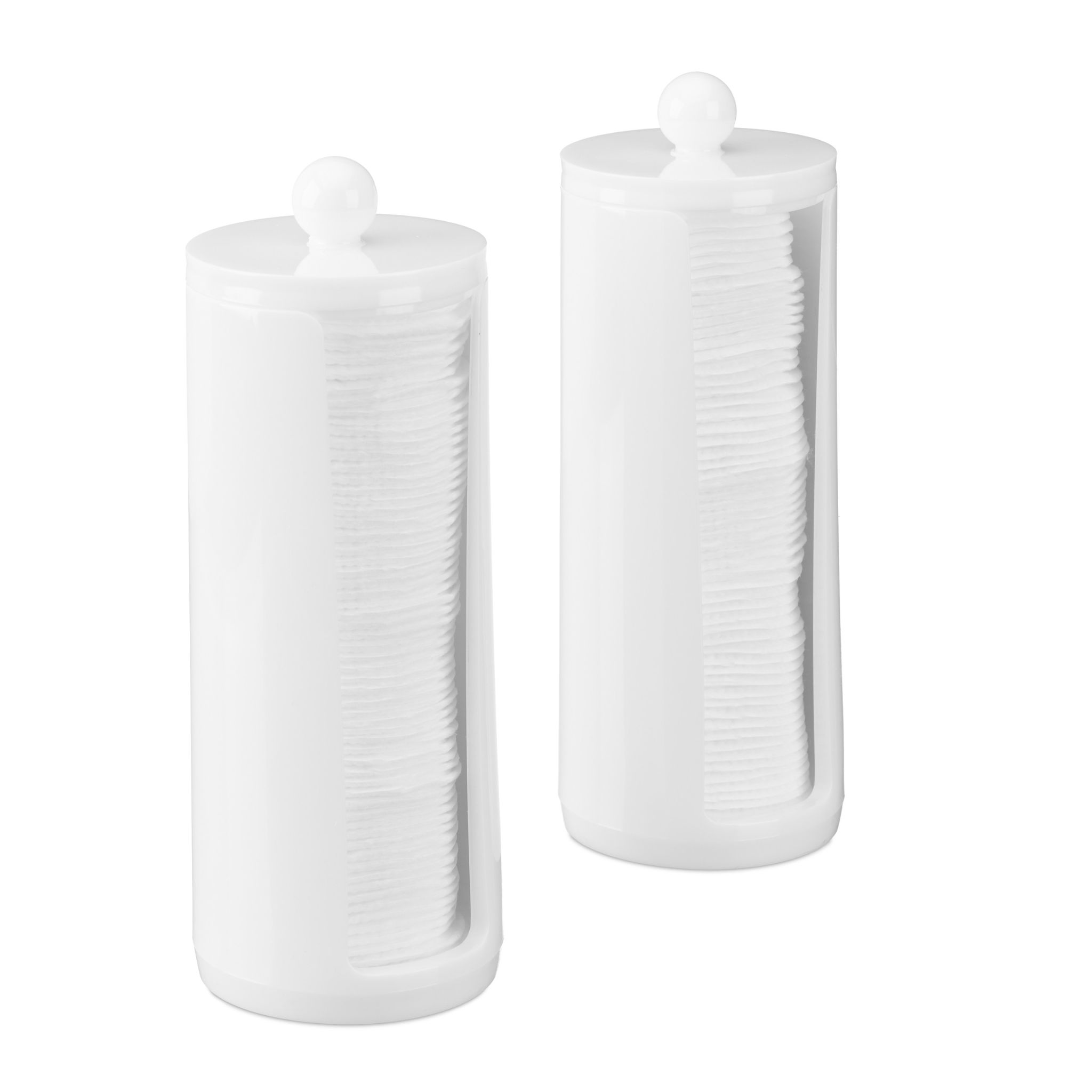 Wattepads Aufbewahrung 2er-Set Weiss