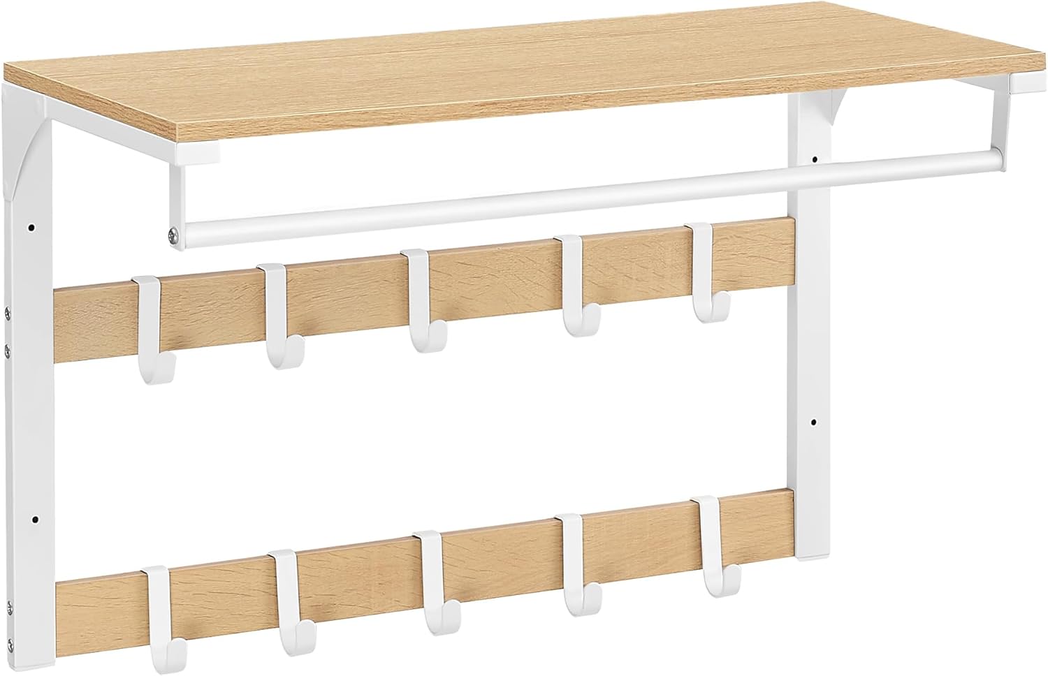 Wandgarderobe mit Ablage Eichenfarben-Weiss