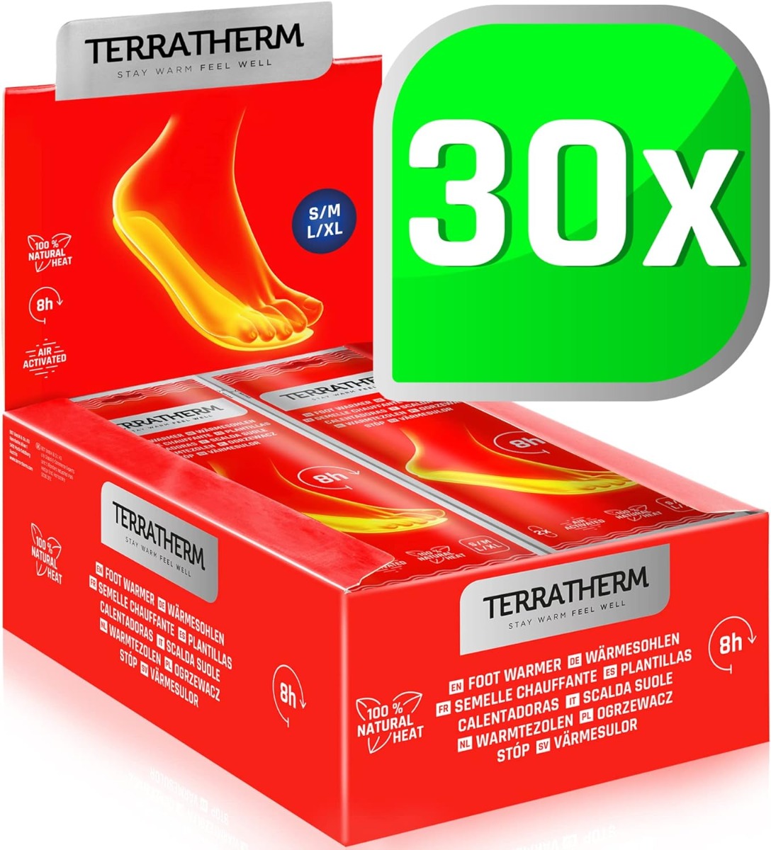 Wärmesohlen 30 Paar Grösse XL