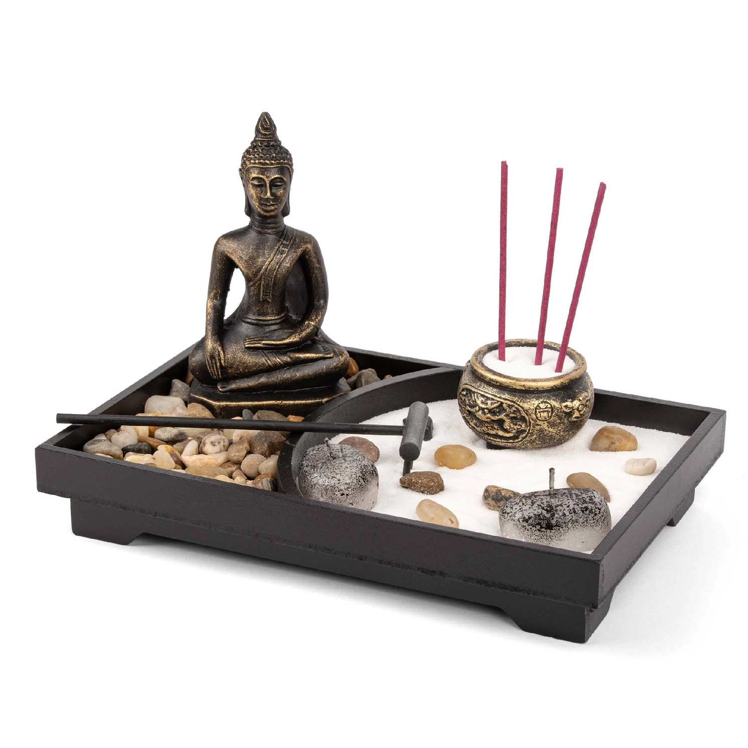 Mini Zen-Garten Buddha Räucherstäbchenhalter