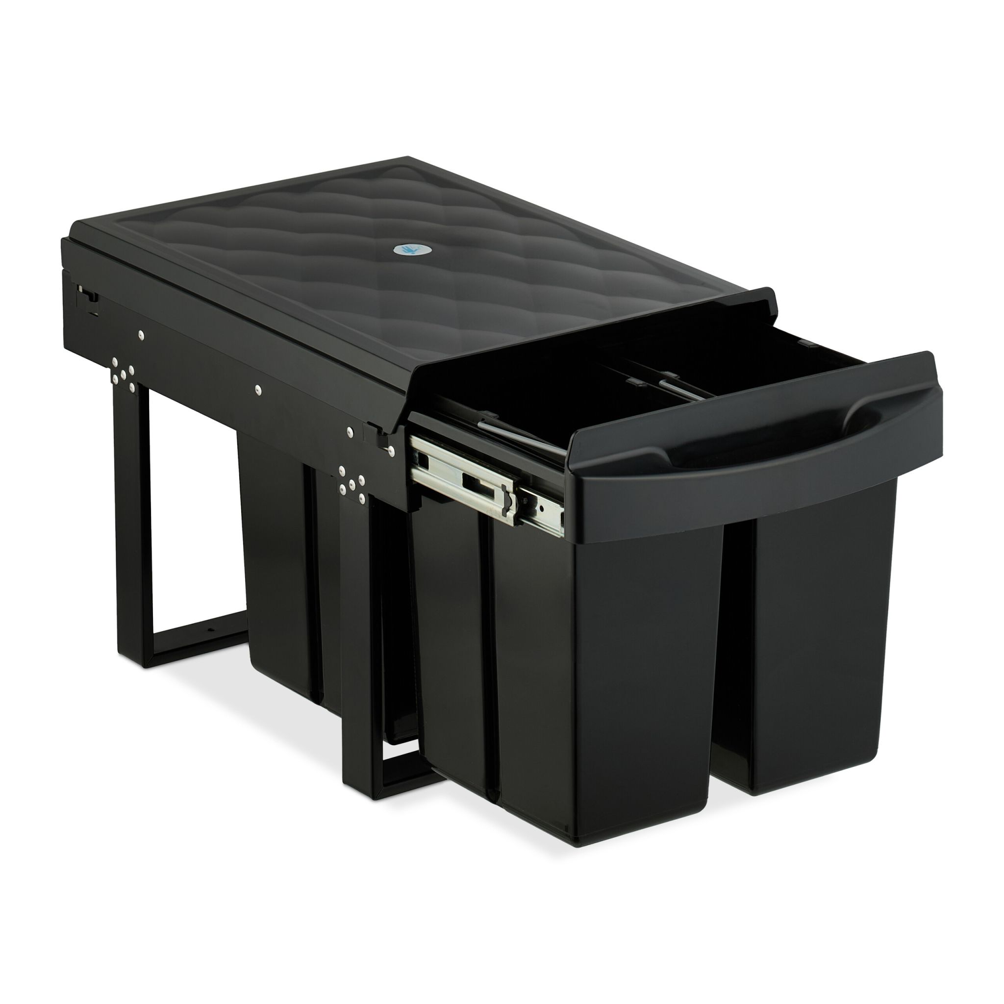 Einbaumülleimer Schwarz
