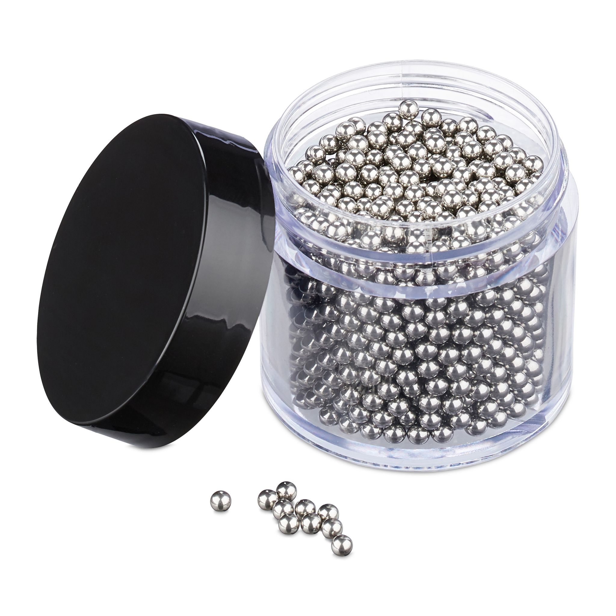 Reinigungsperlen 1000er-Set Schwarz-Silber-Transparent
