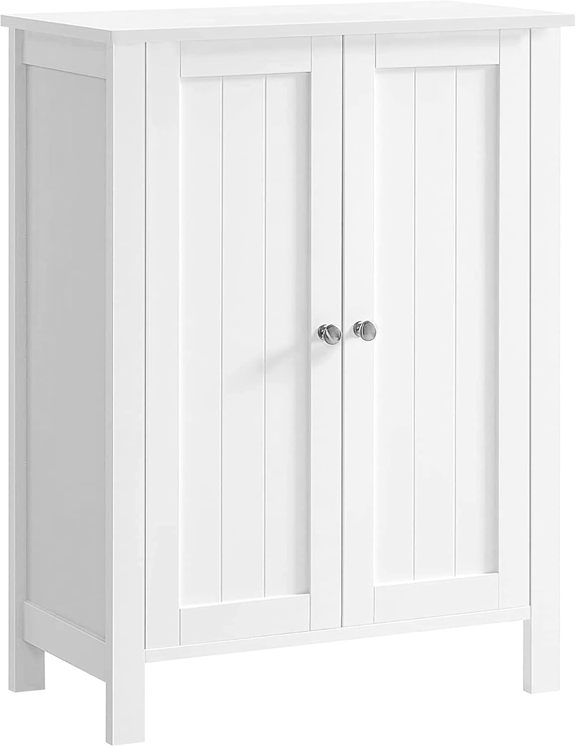 Badezimmerschrank Freistehend Verstellbare Regale Weiss