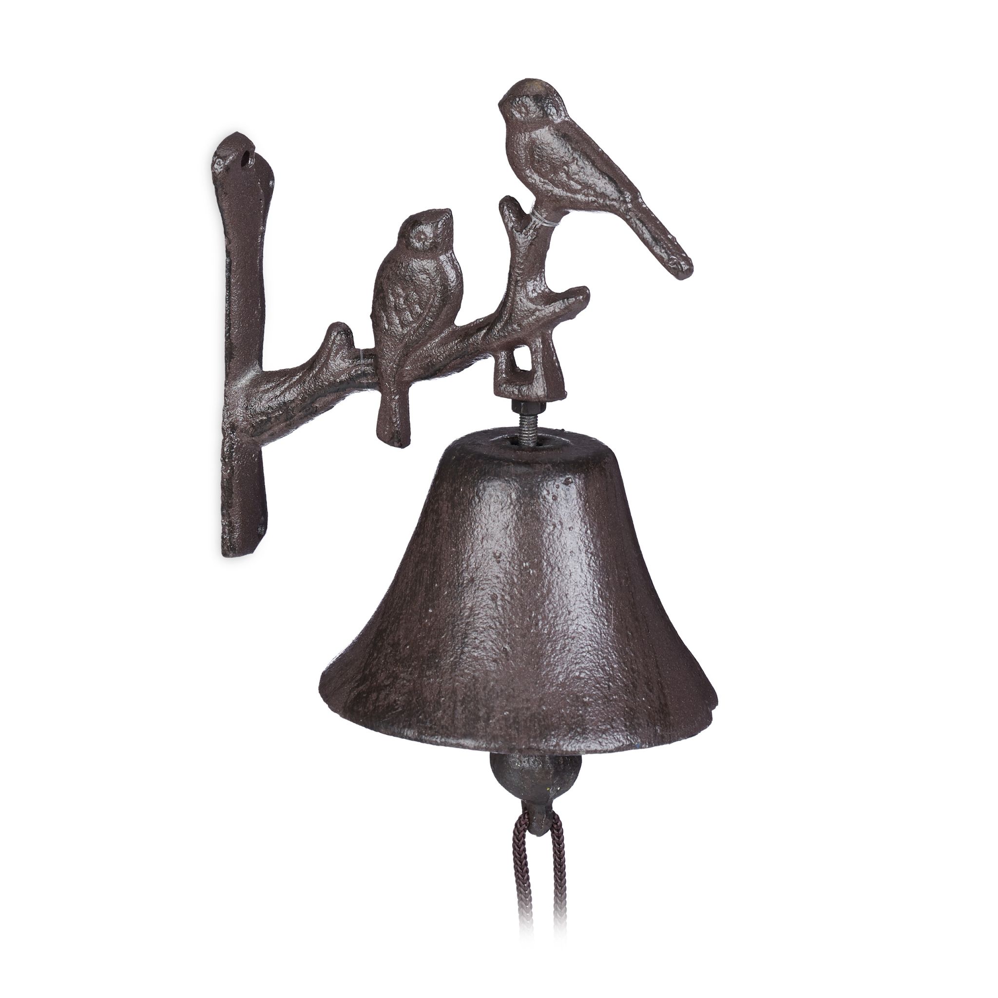 Türglocke Gusseisen Vogel Dunkelbraun