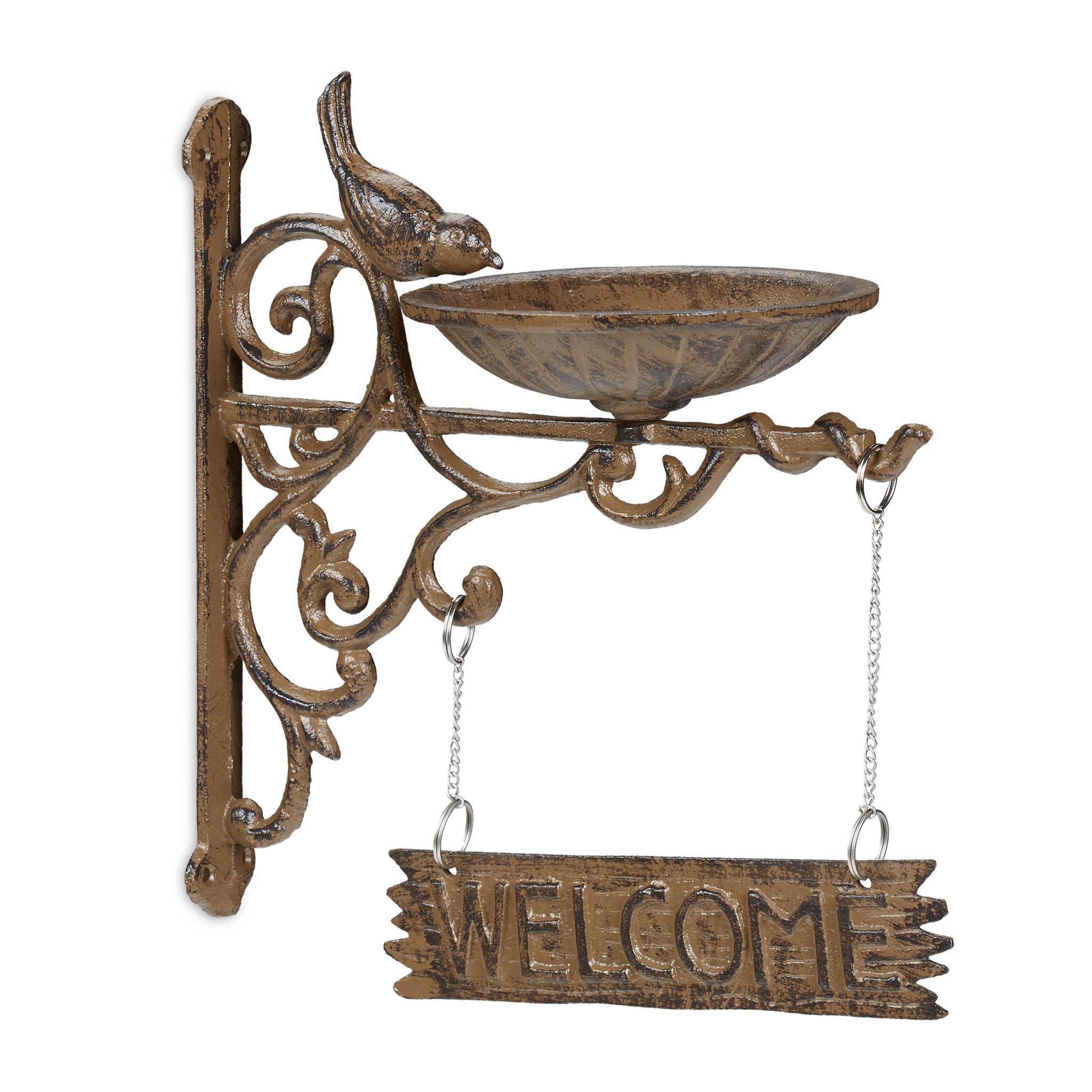 Vogeltränke Gusseisen WELCOME Braun