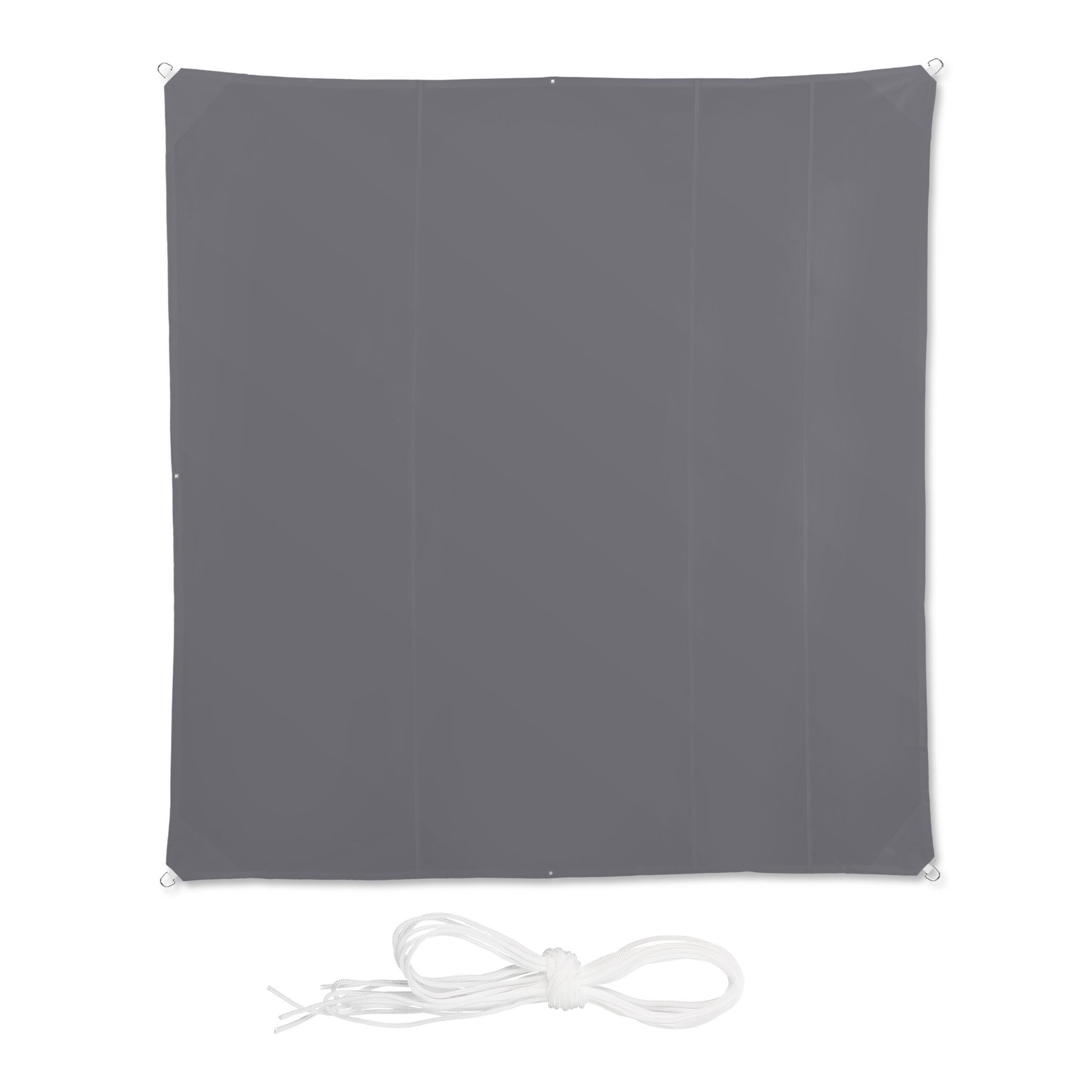 Sonnensegel Quadrat in Grau Grau