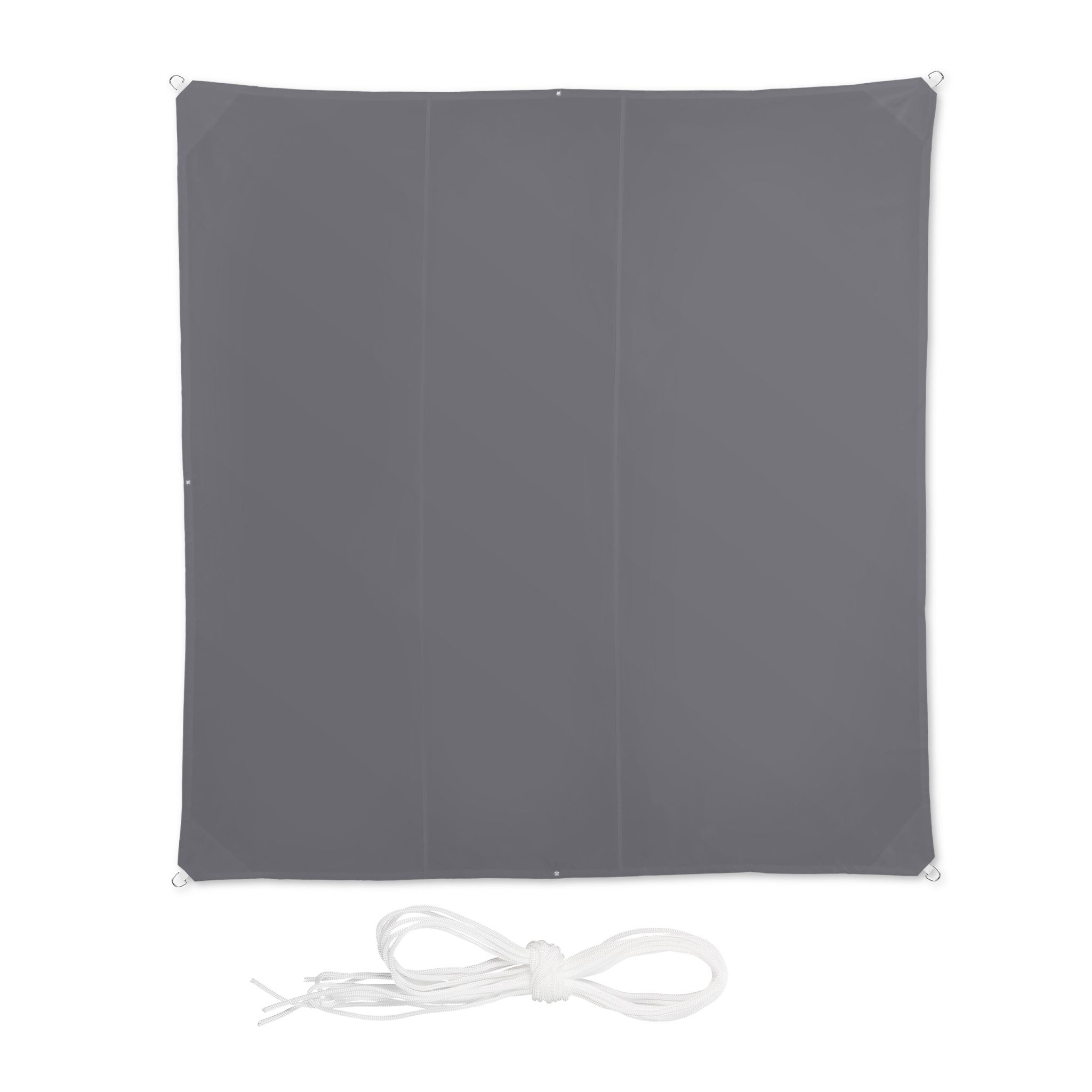 Sonnensegel Quadrat in Grau Grau