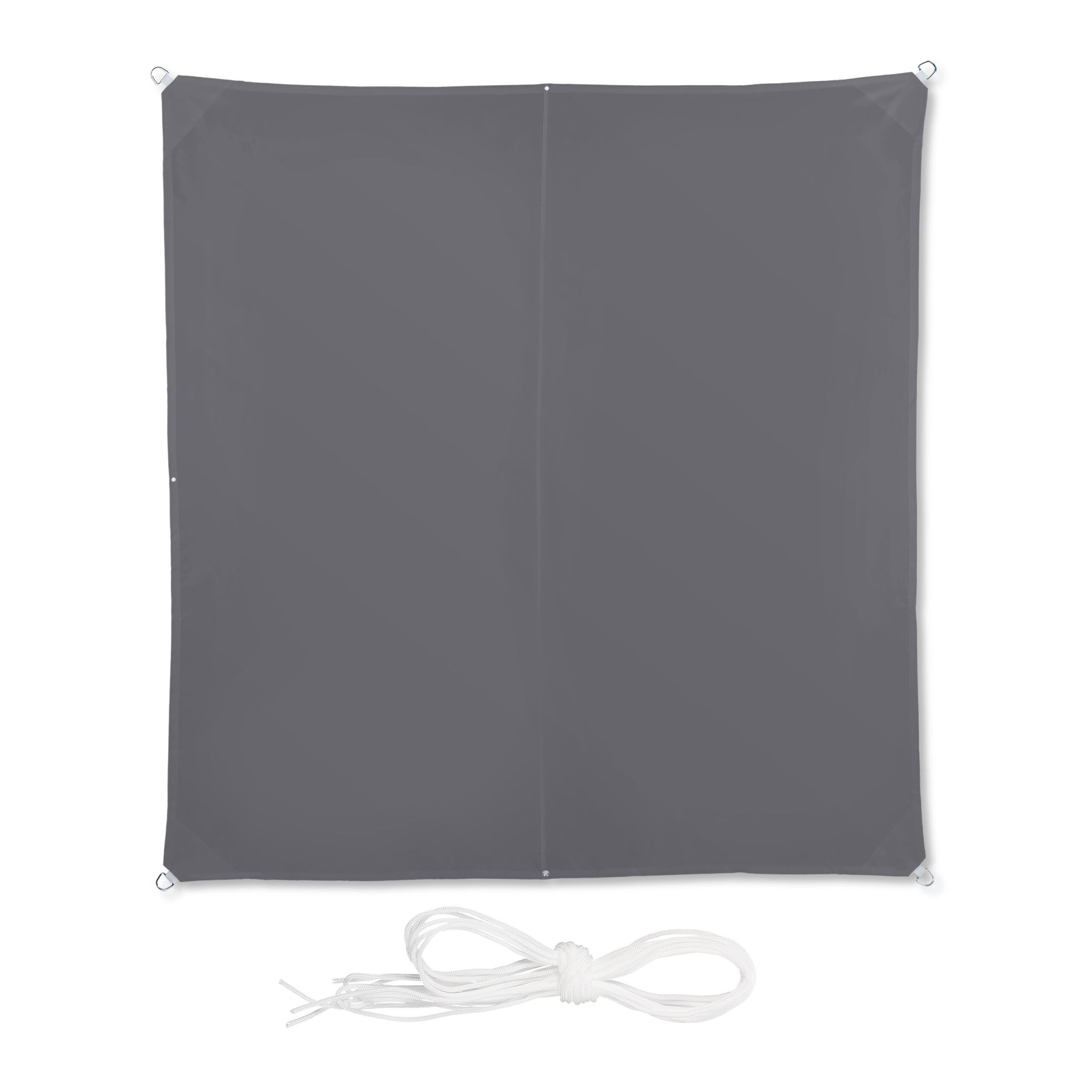 Sonnensegel Quadrat in Grau Grau