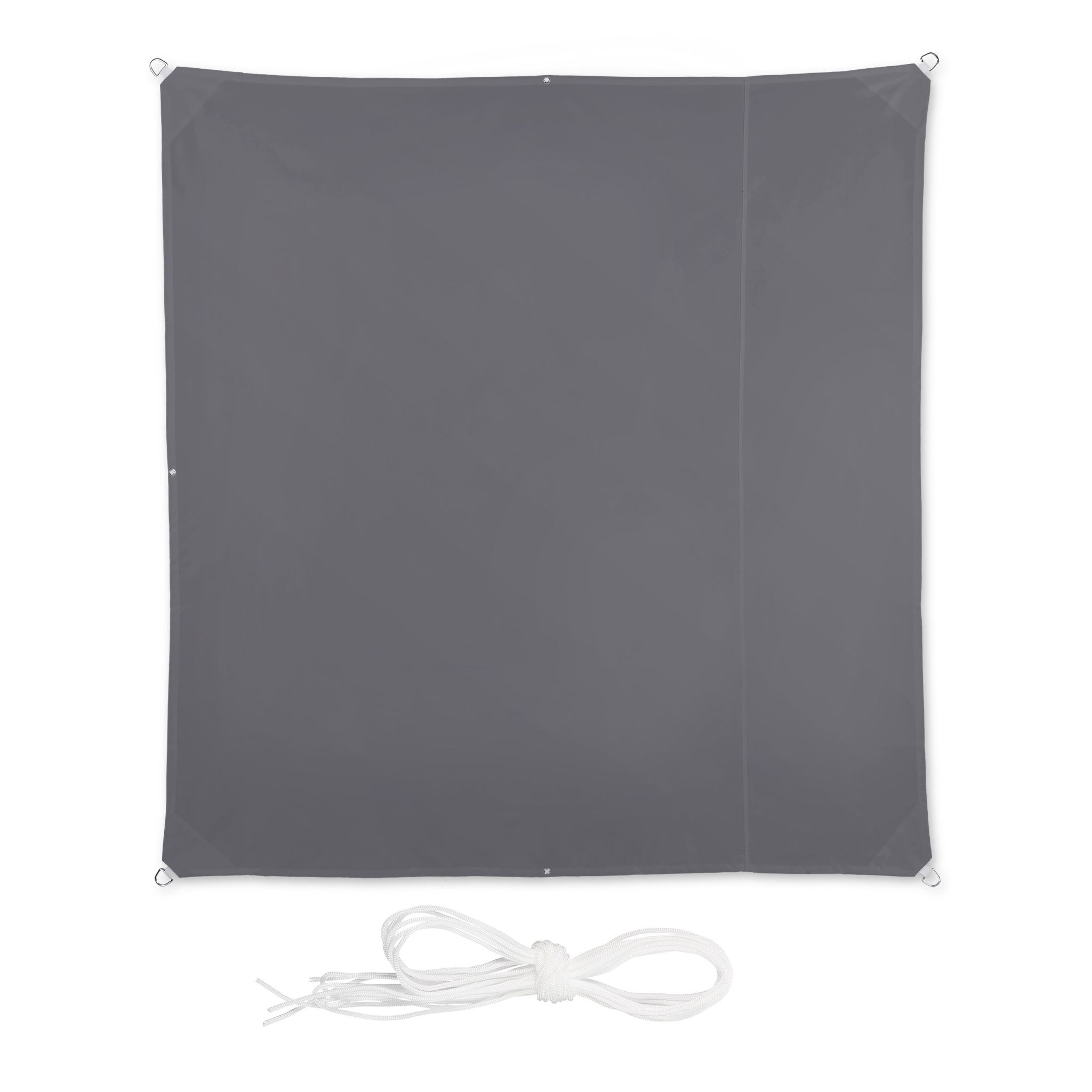 Sonnensegel Quadrat in Grau Grau