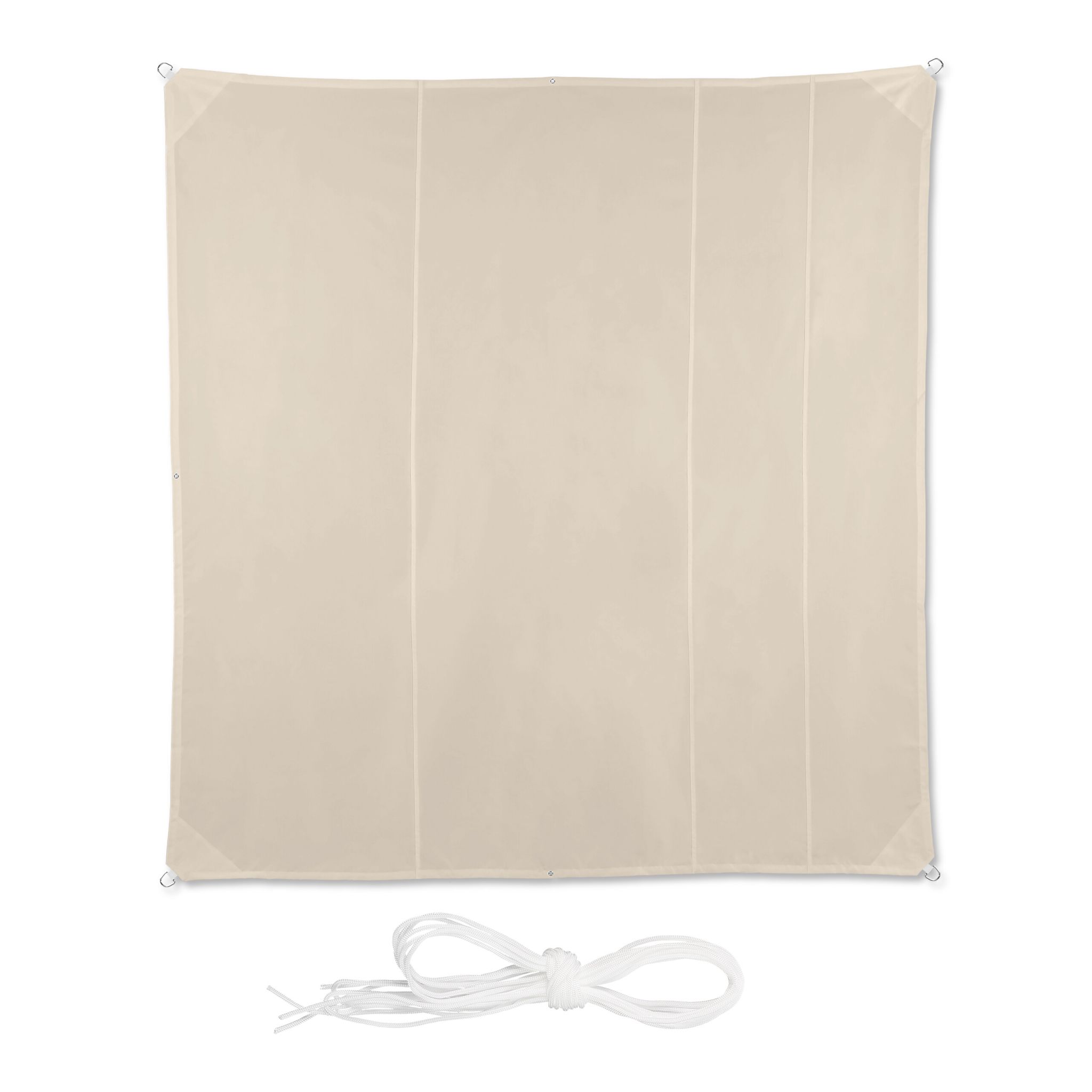 Sonnensegel Quadrat in Beige Beige
