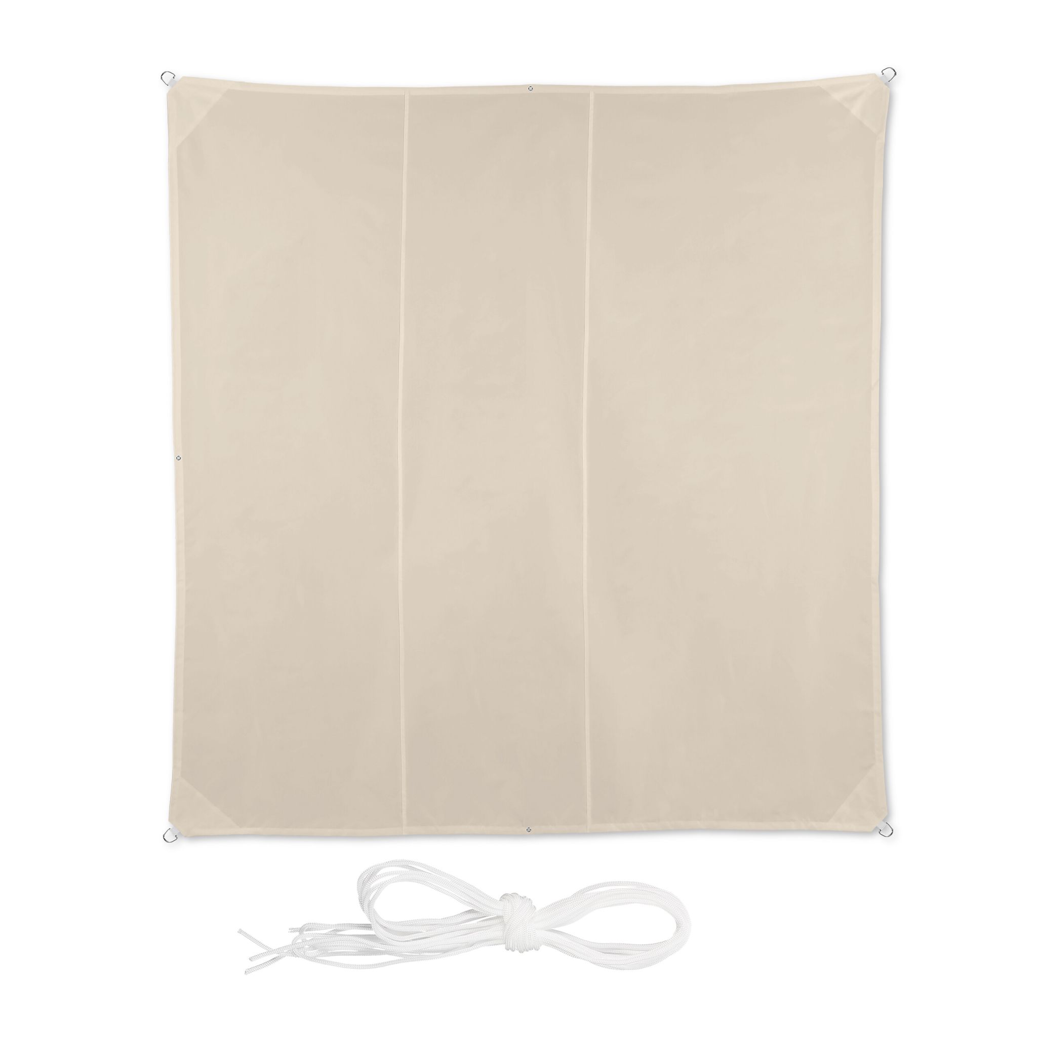 Sonnensegel Quadrat in Beige Beige
