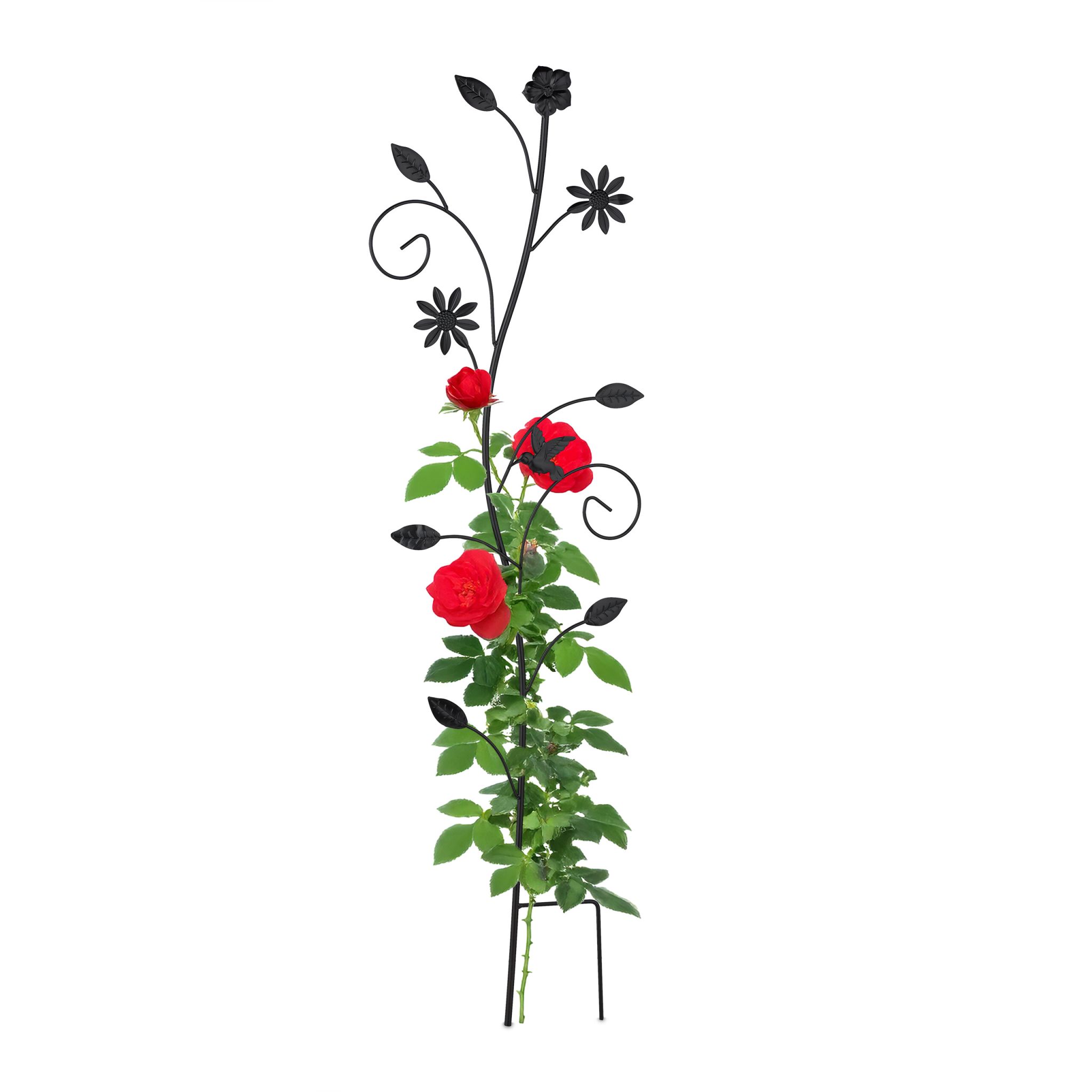 Rankhilfe Blumendesign Schwarz