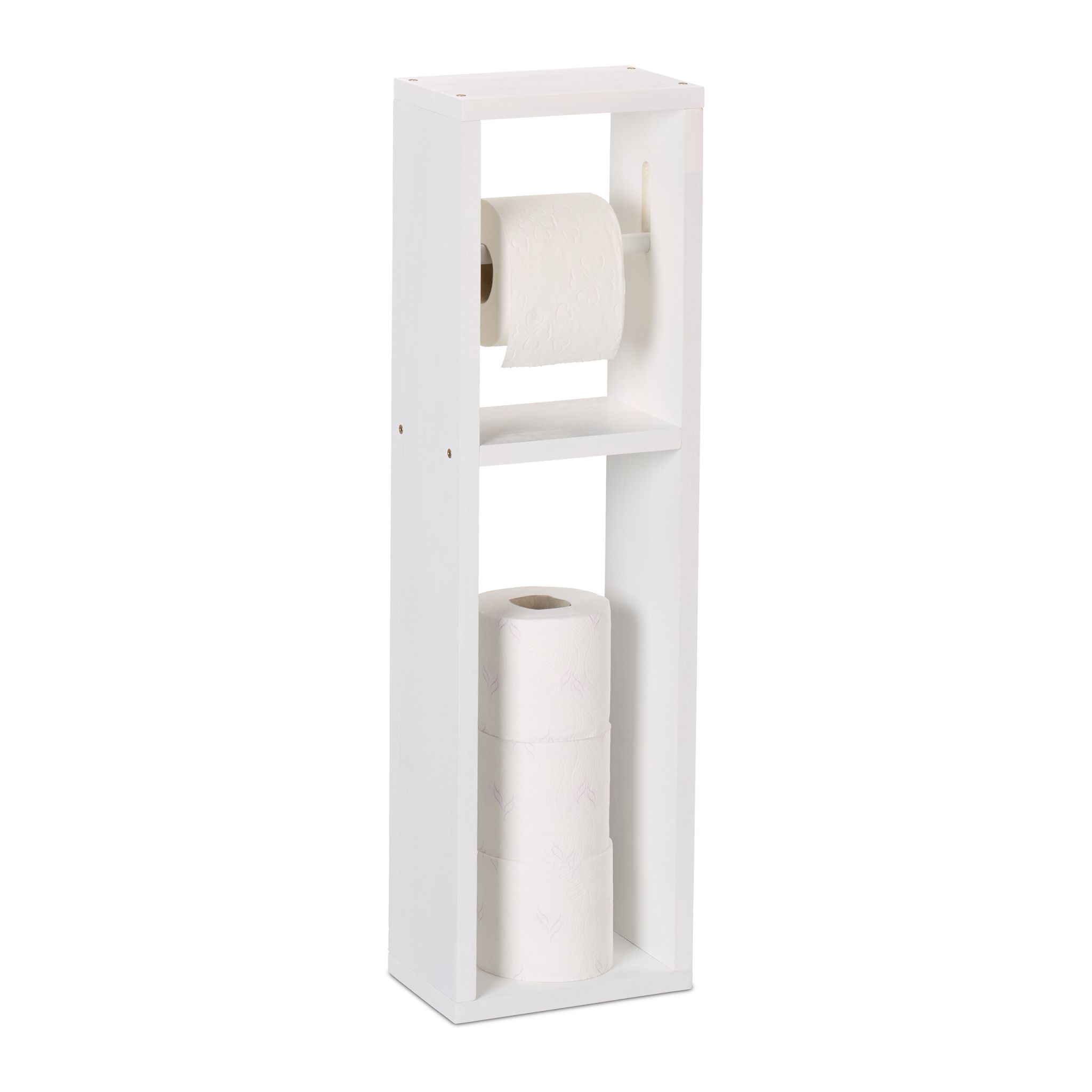 Toilettenpapierhalter in Weiss Weiss