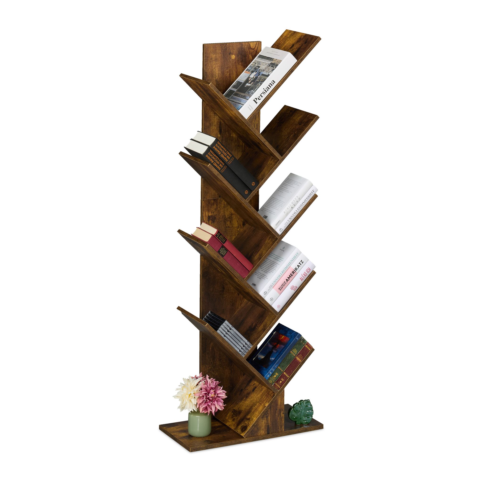 Bücherregal 9 Ebenen Braun