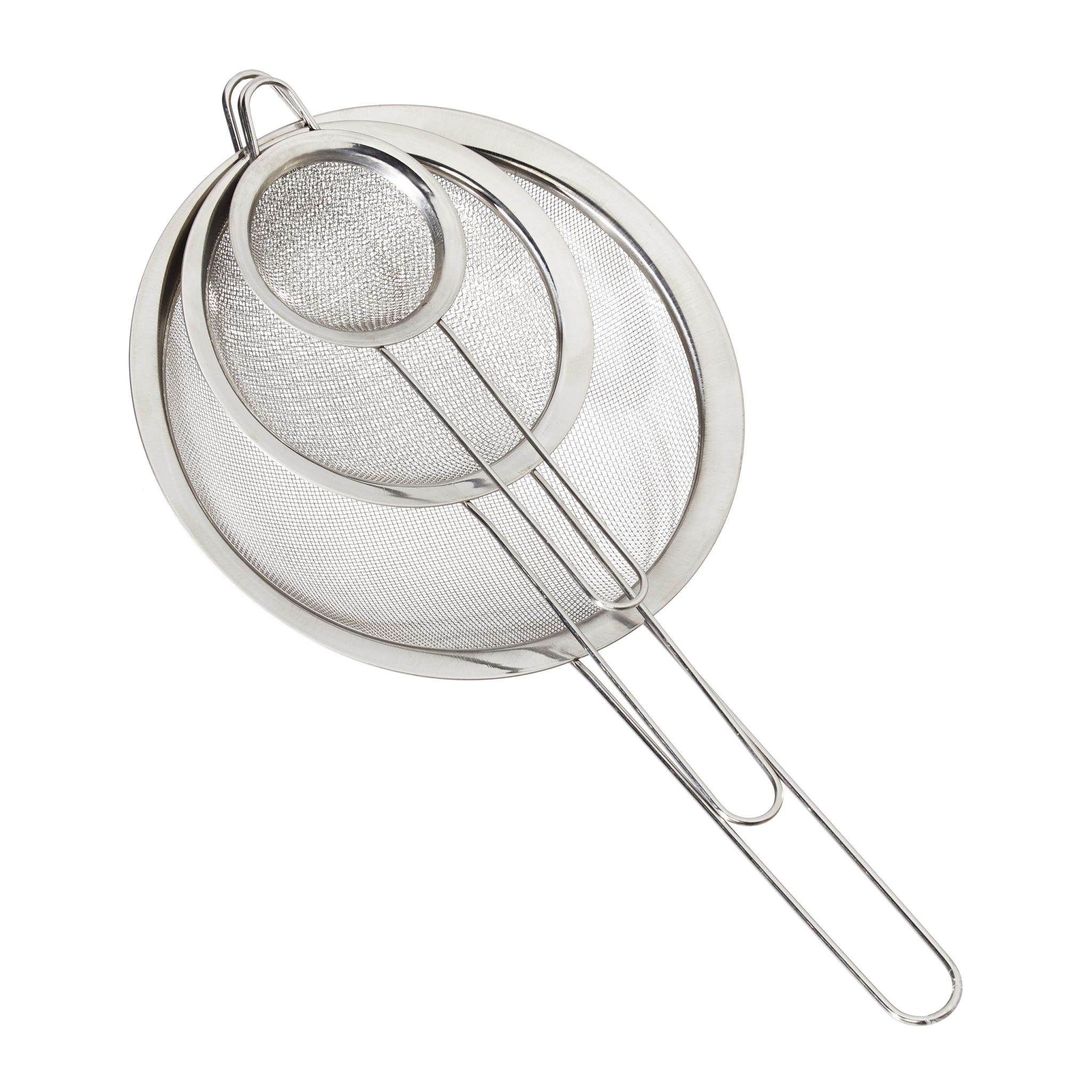 Küchensieb 3er-Set Silber