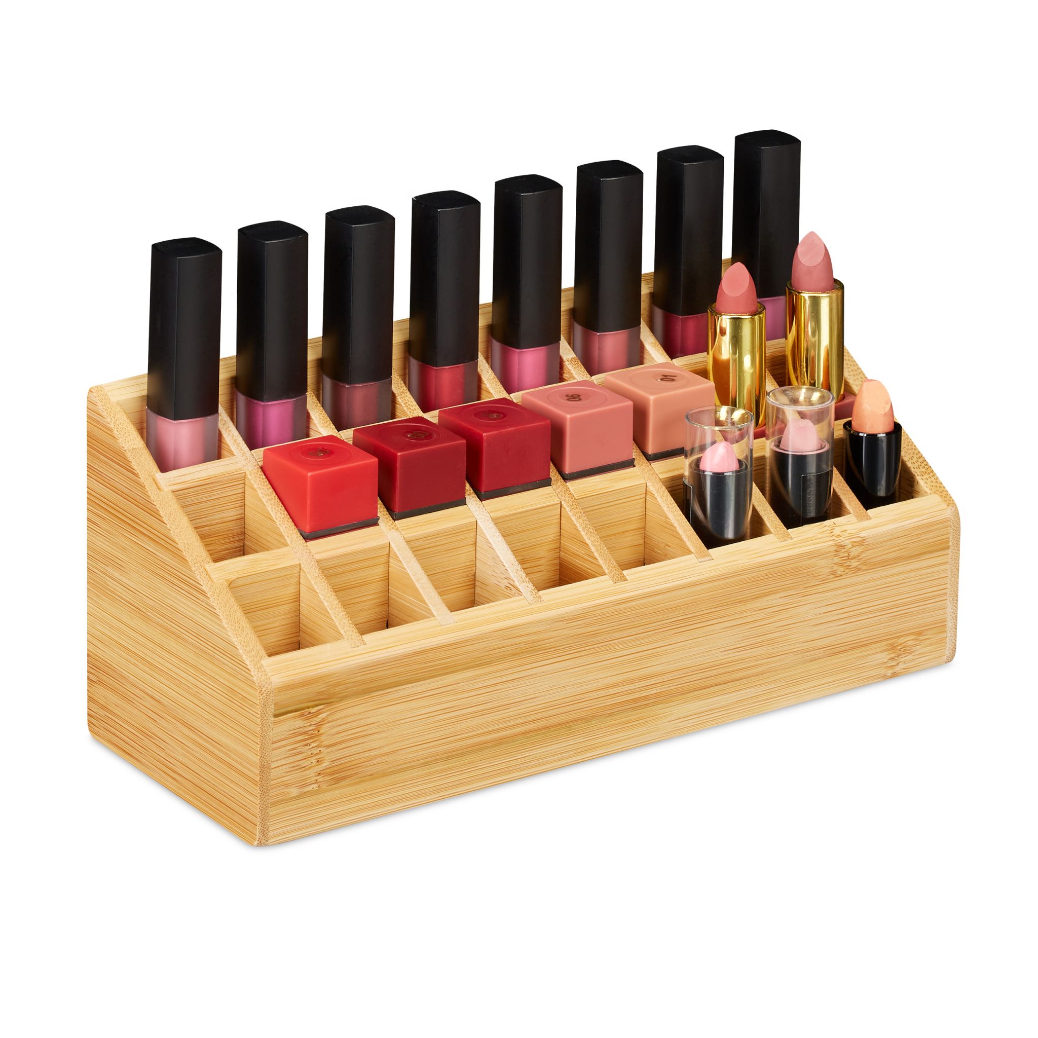 Lippenstifthalter 24 Fächer Hellbraun