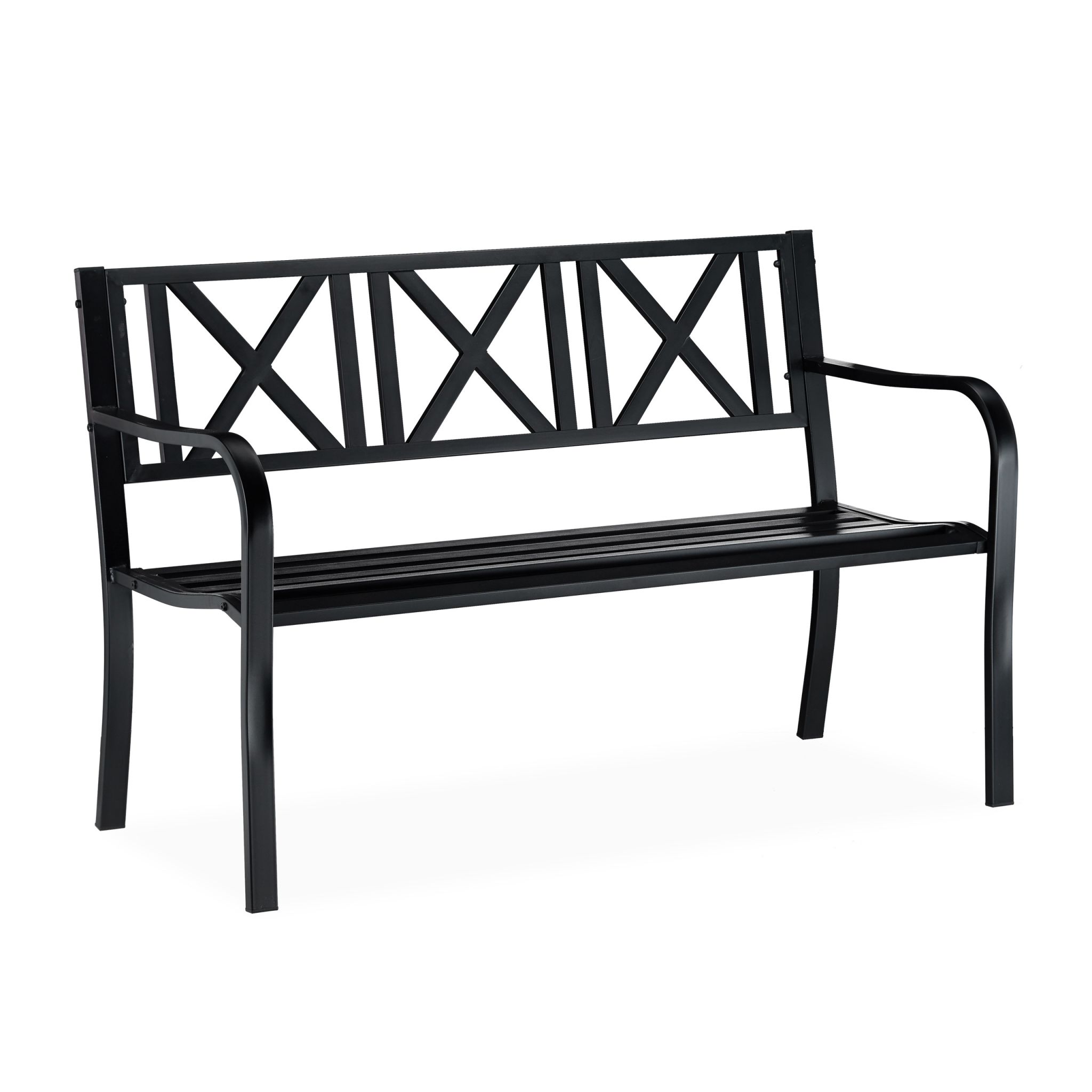 Gartenbank Metall Schwarz