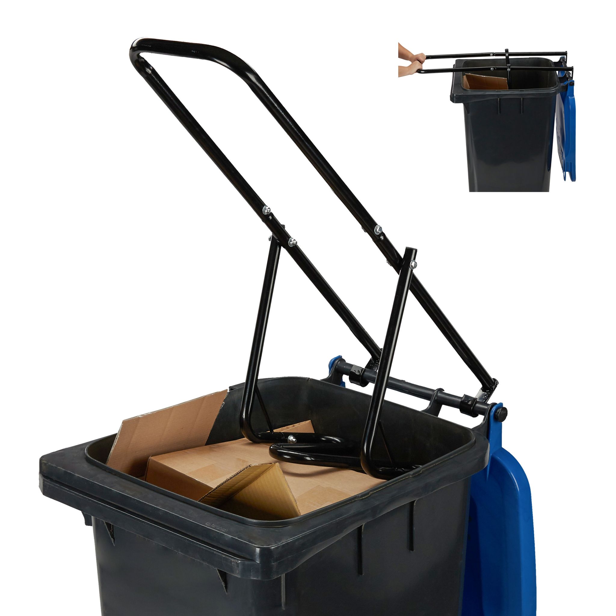 Müllpresse Mülltonne Schwarz