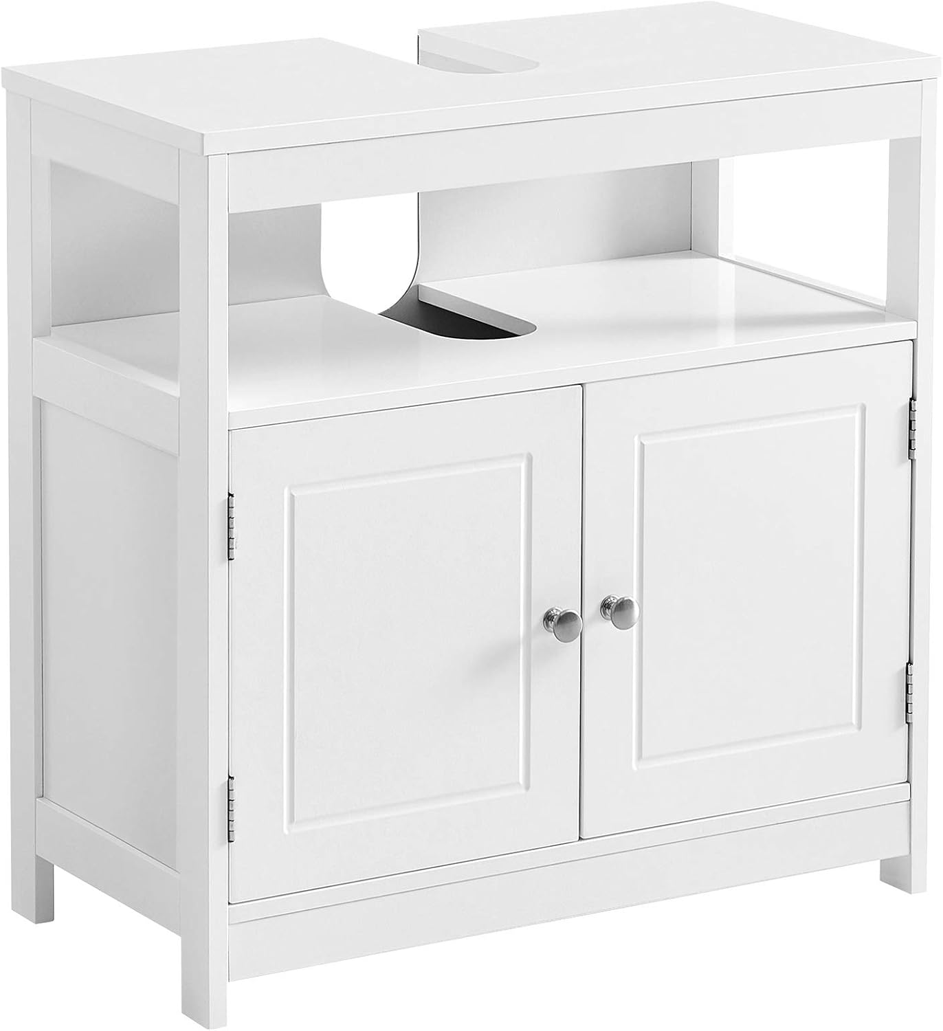 Waschbeckenunterschrank 60cm weiss Holz