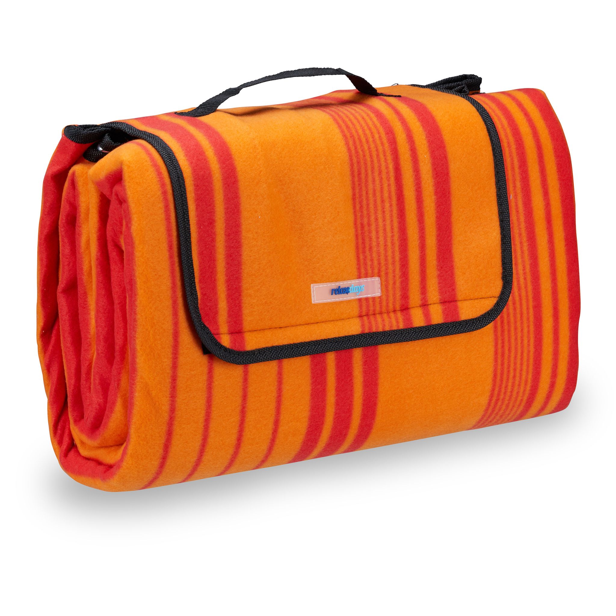 Picknickdecke Streifen Orange-Rot